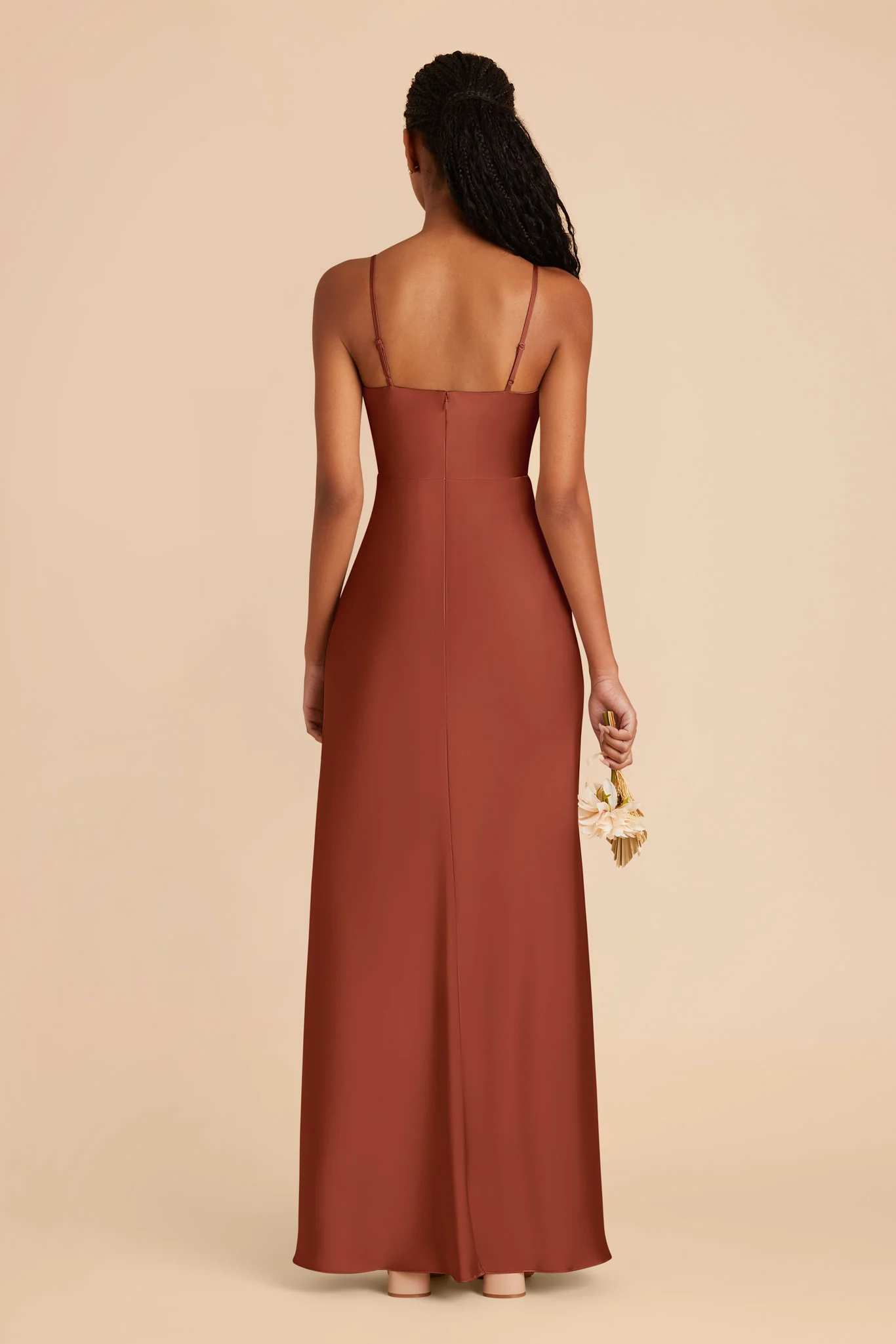 Lisa Matte Satin Dress - Auburn - Image 5