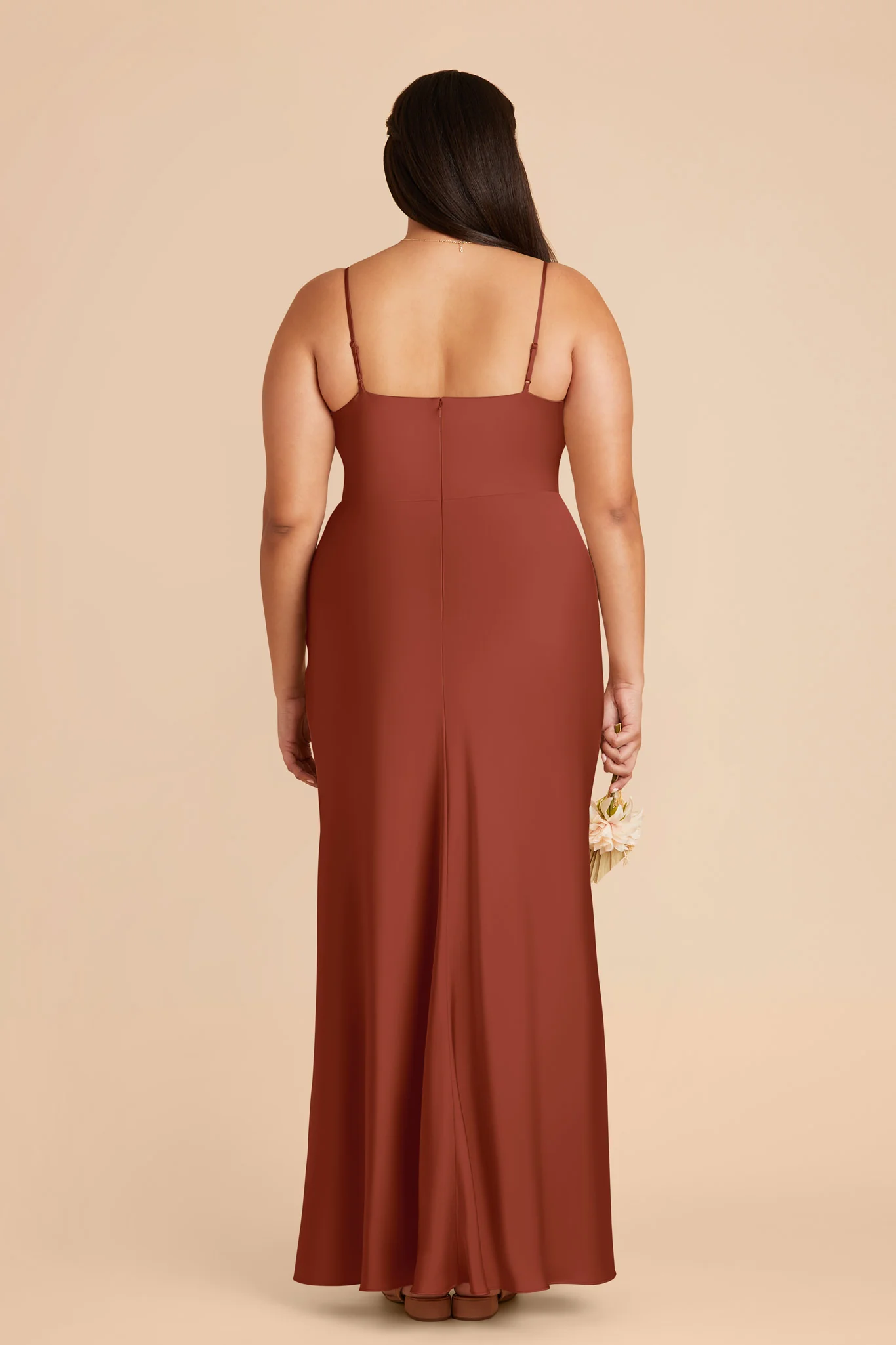 Lisa Matte Satin Dress - Auburn - Image 8