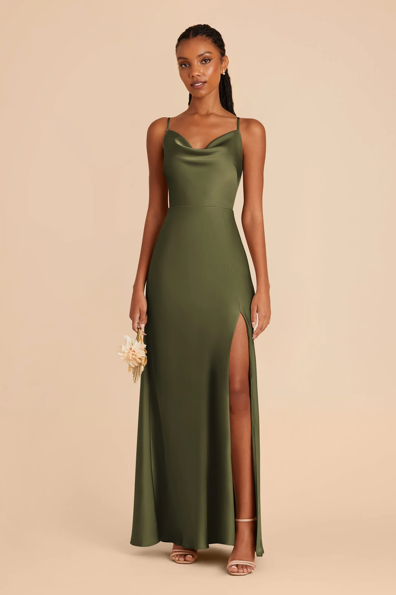 Lisa Matte Satin Dress - Martini