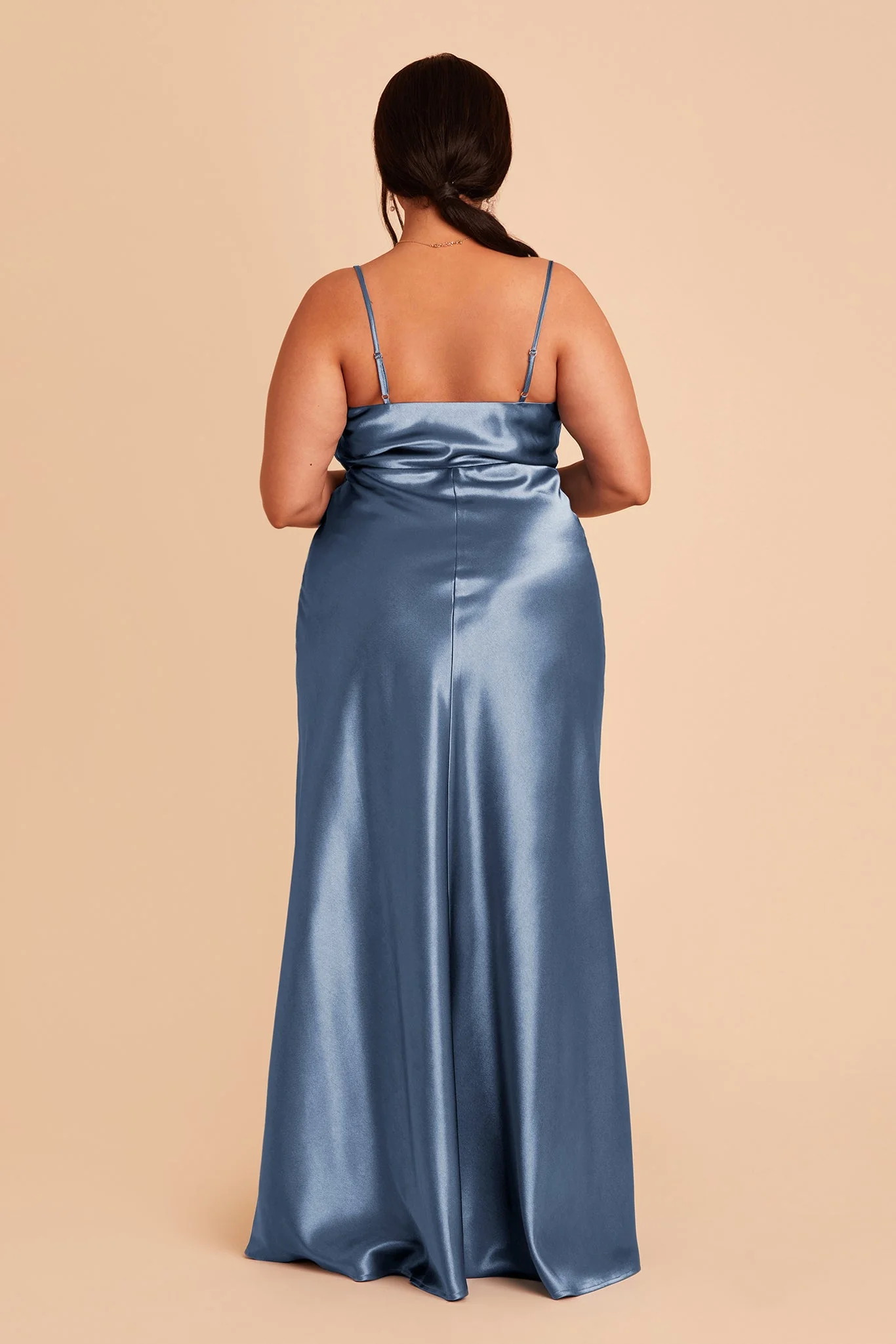 Lisa Shiny Satin Dress - Twilight - Image 13