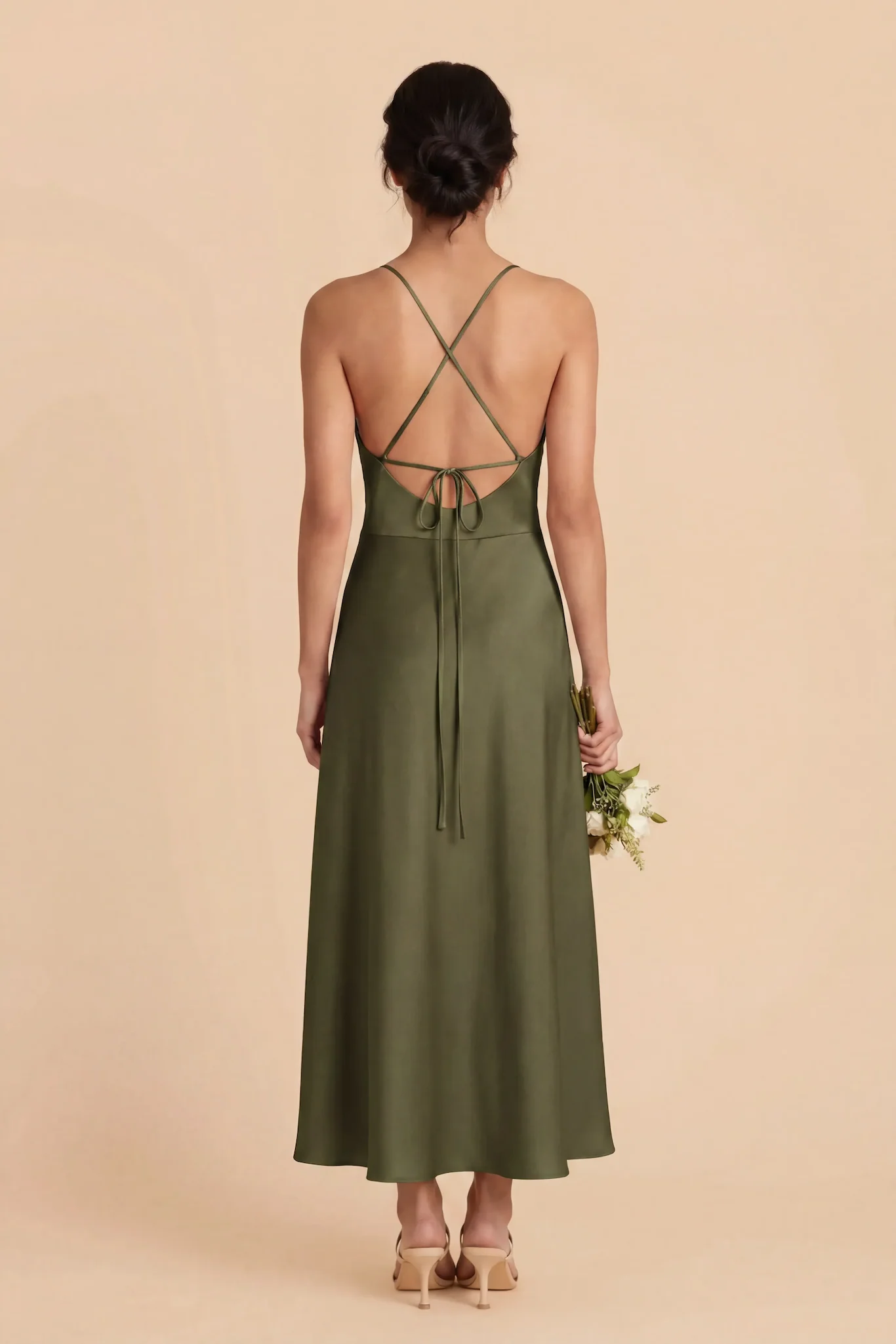 Livvy Matte Satin Dress - Martini - Image 4