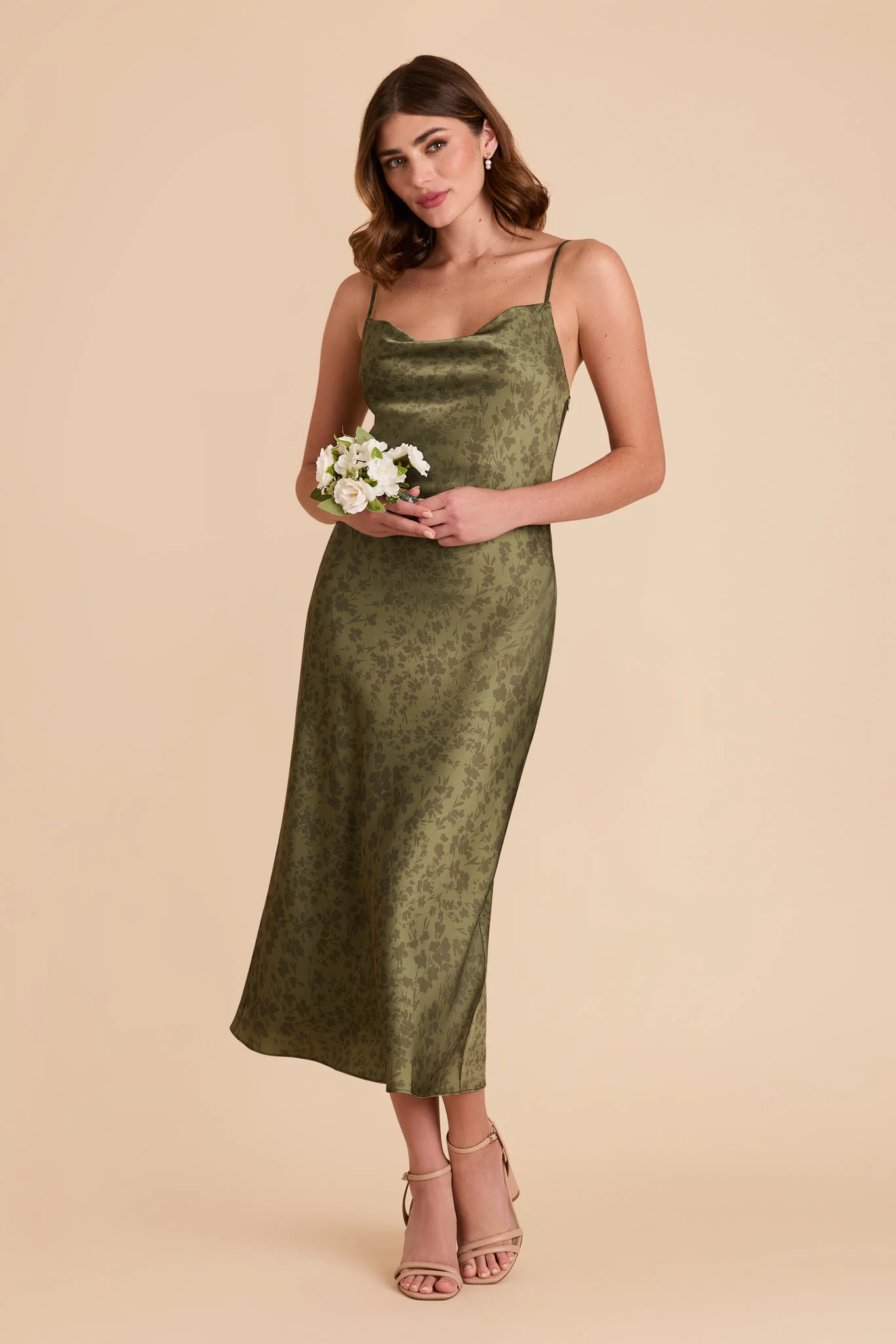Liza Matte Satin Dress - Bright Martini Dreamy Floral - Image 2