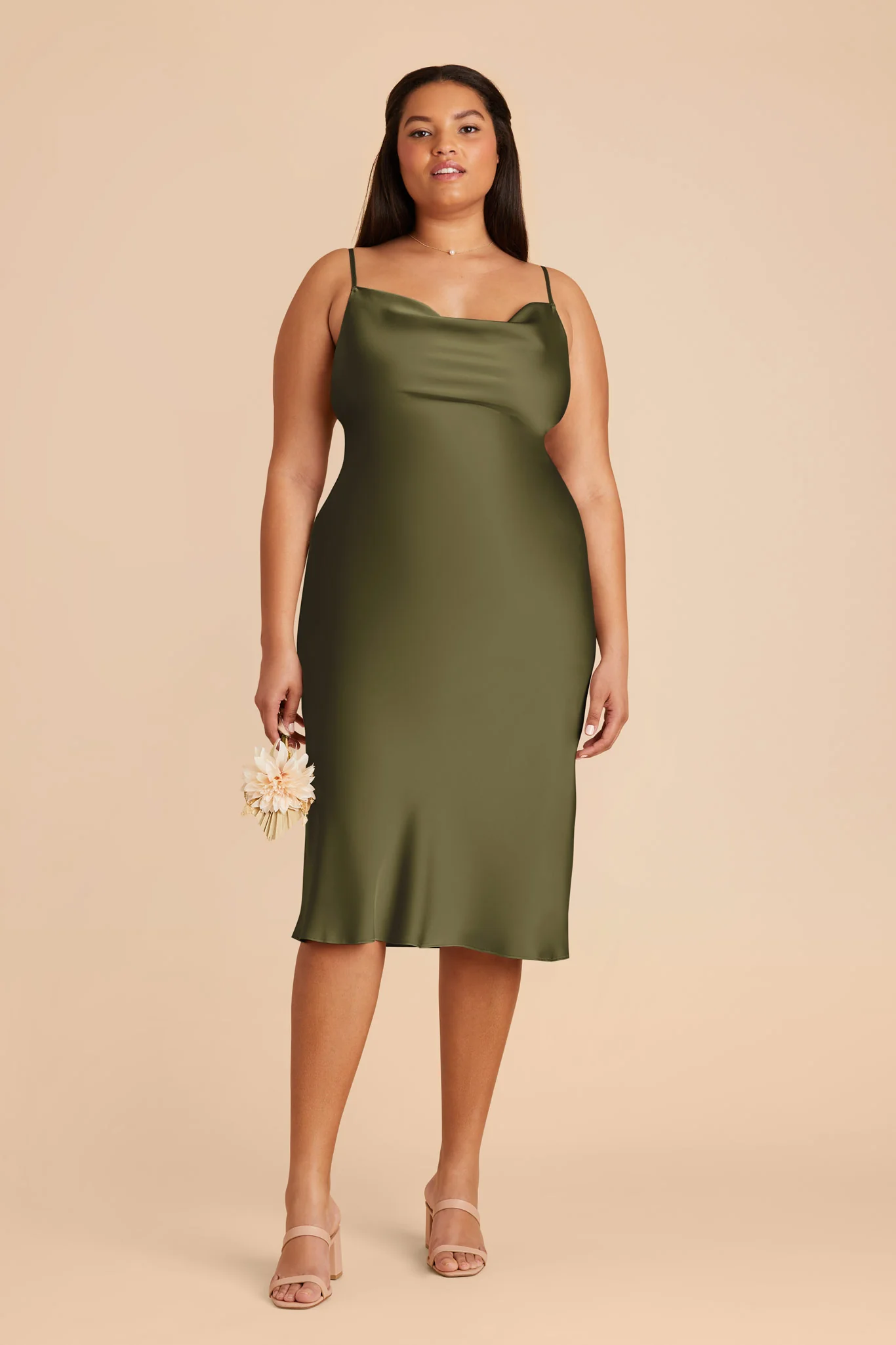 Liza Matte Satin Dress - Martini - Image 7