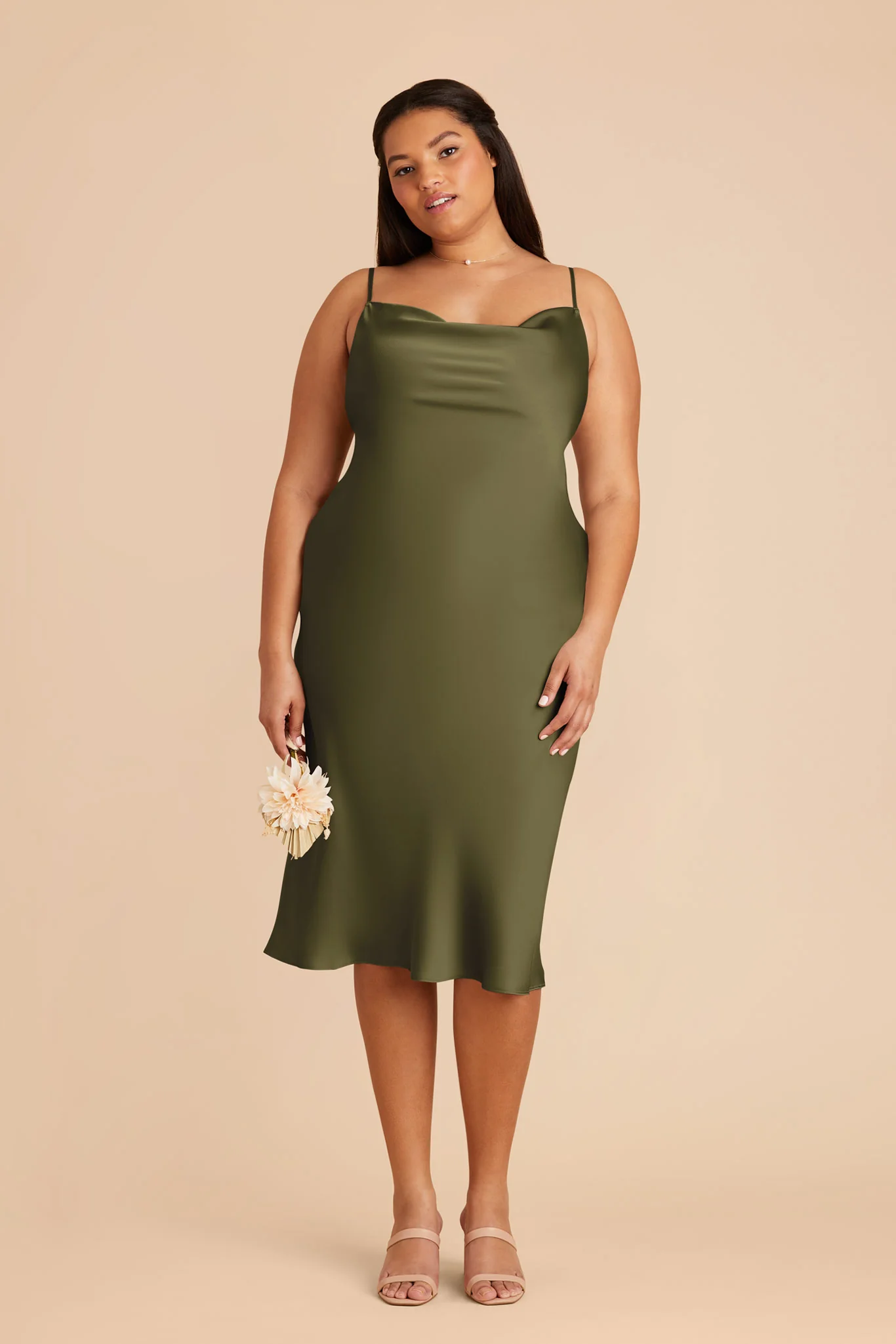 Liza Matte Satin Dress - Martini - Image 8