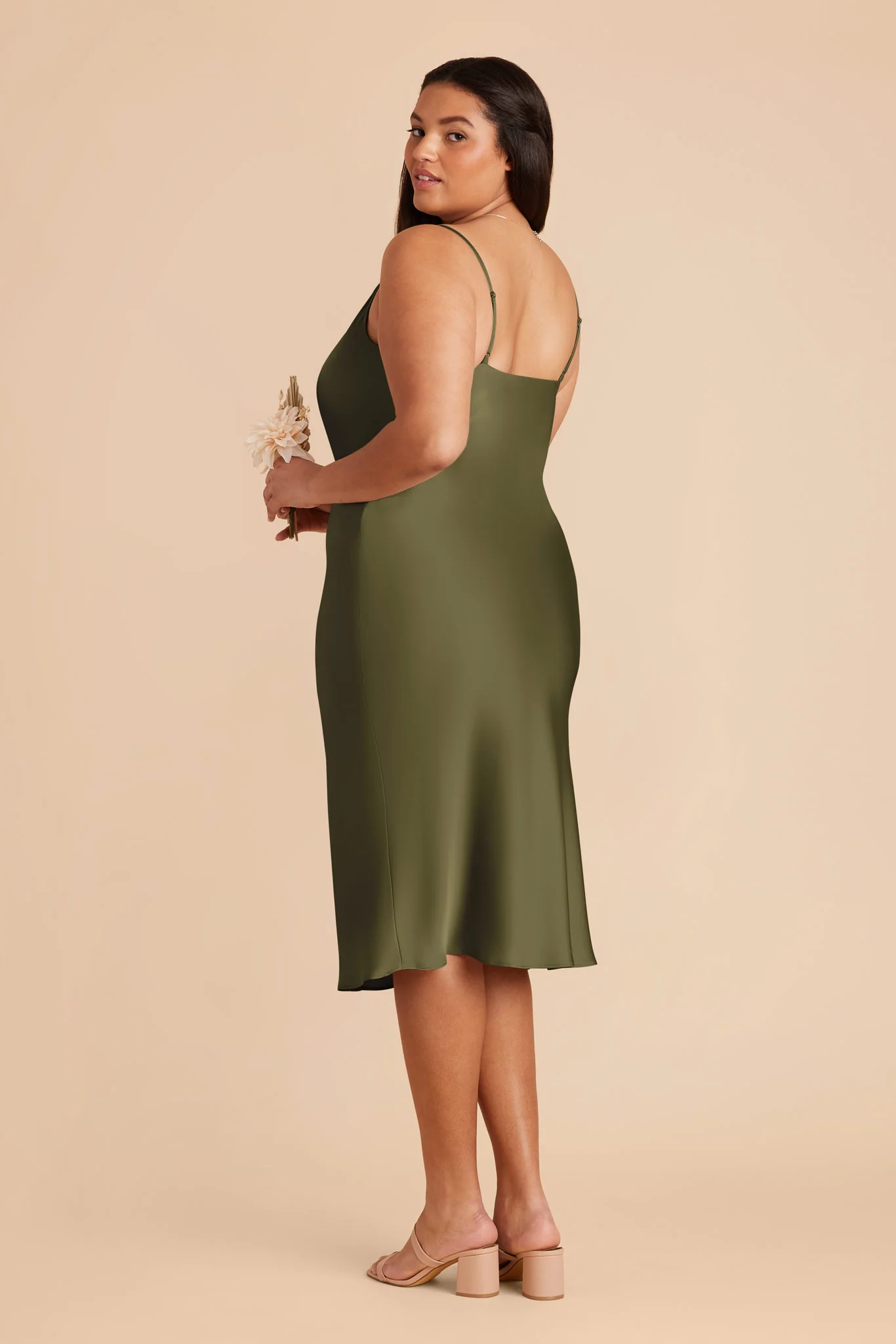 Liza Matte Satin Dress - Martini - Image 9