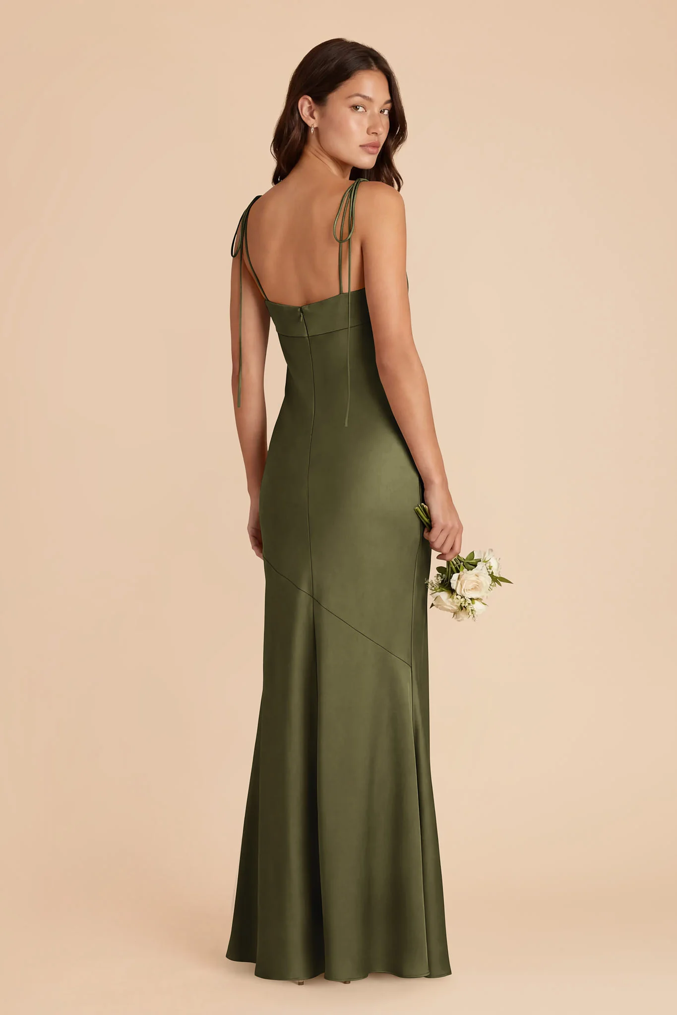 Lizzie Matte Satin Dress - Martini - Image 4
