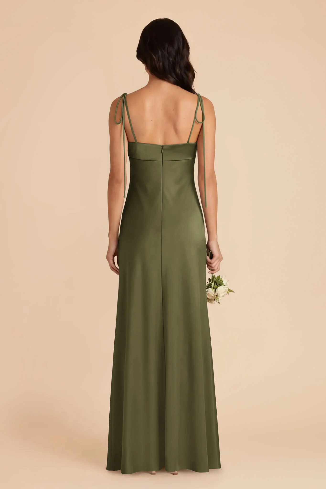 Lizzie Matte Satin Dress - Martini - Image 5