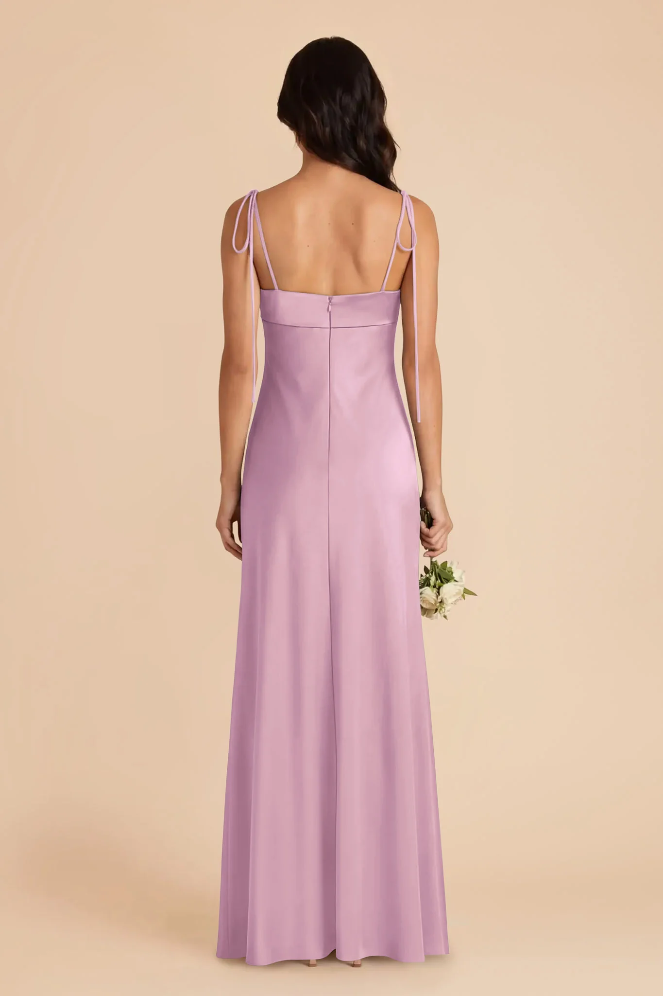 Lizzie Matte Satin Dress - Orchid - Image 5