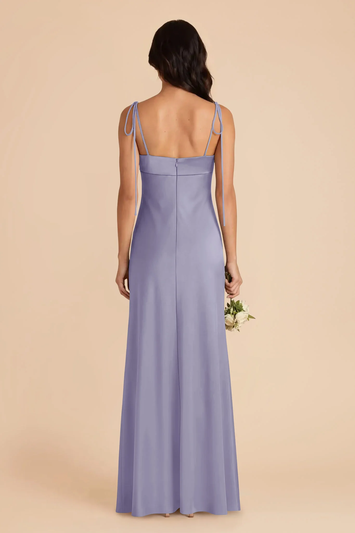 Lizzie Matte Satin Dress - Wisteria - Image 5