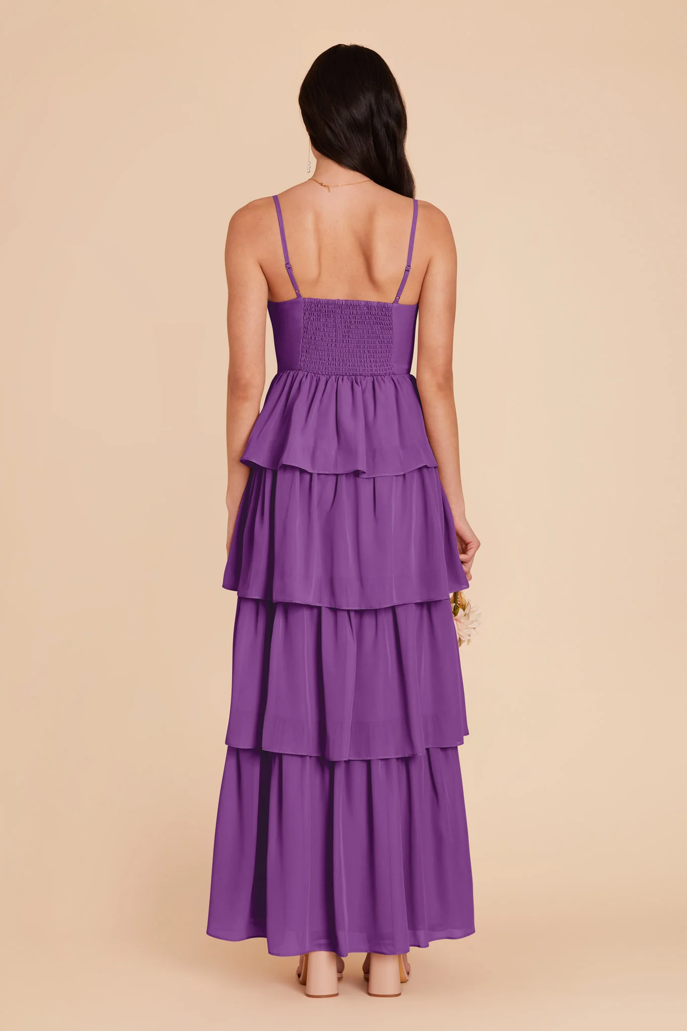 Lola Chiffon Dress - Amethyst - Image 5