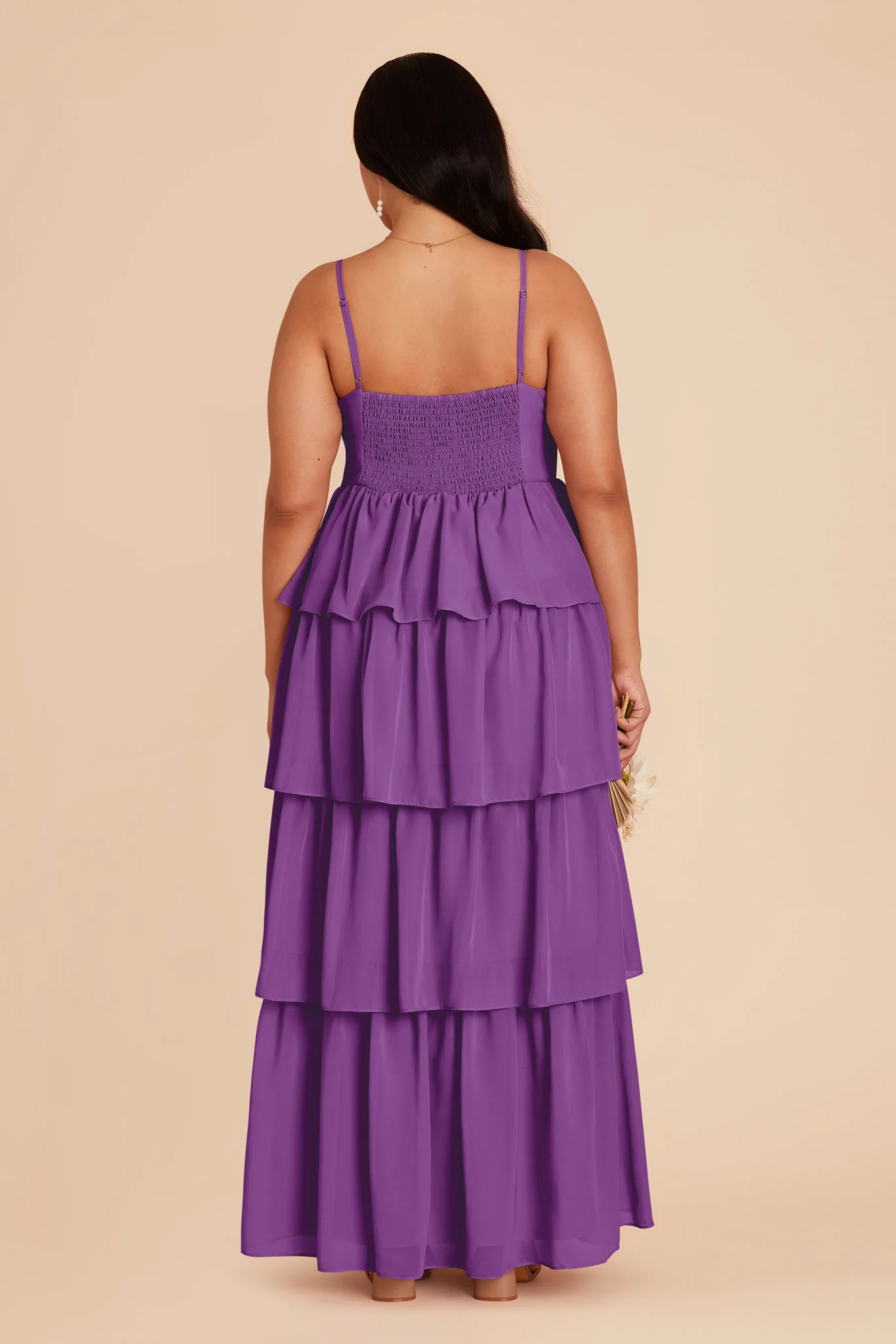 Lola Chiffon Dress - Amethyst - Image 7