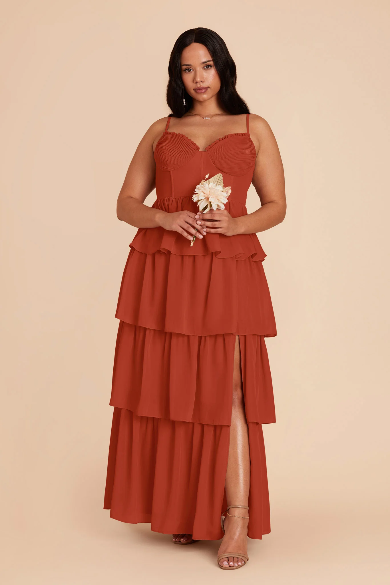Lola Chiffon Dress - Auburn - Image 7