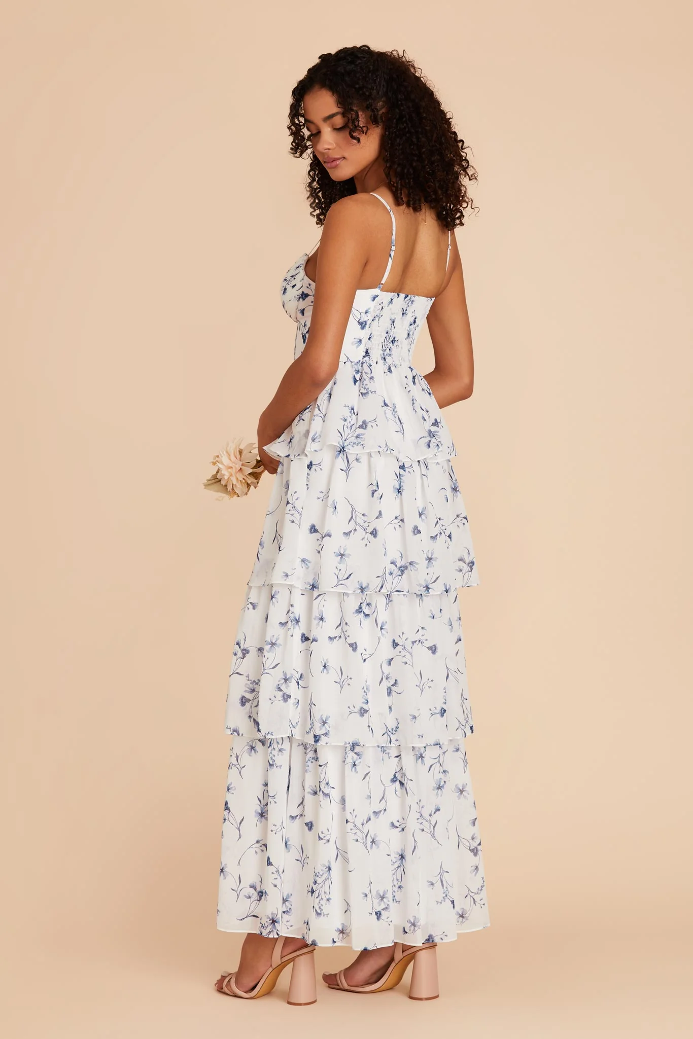 Lola Chiffon Dress - Blue Le Fleur - Image 2