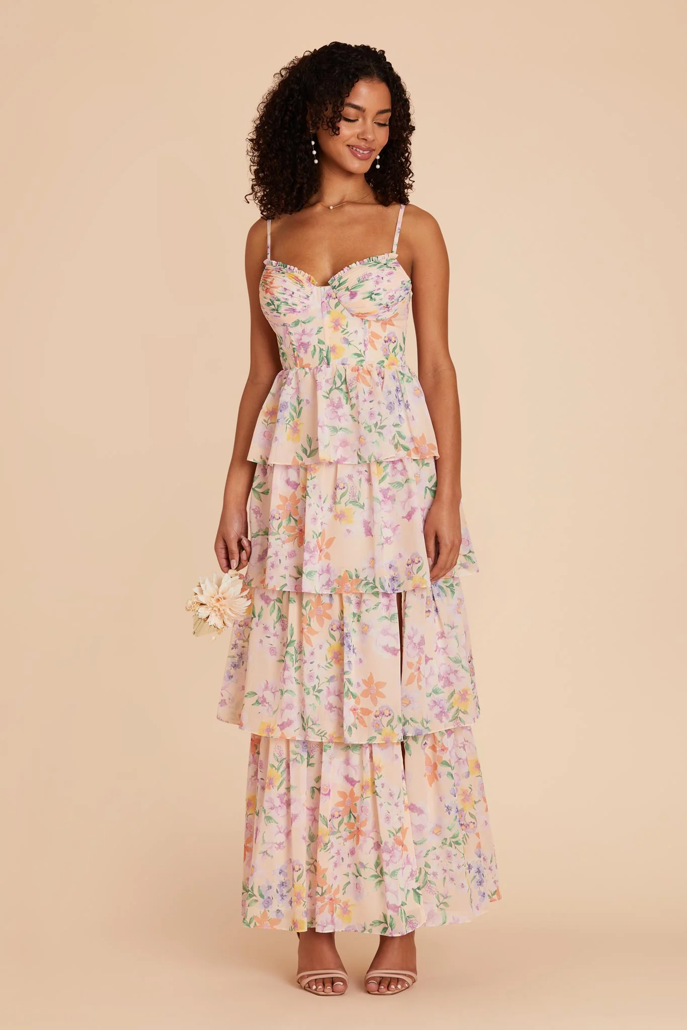 Swatch - Chiffon in Botanical Blooms - Image 4