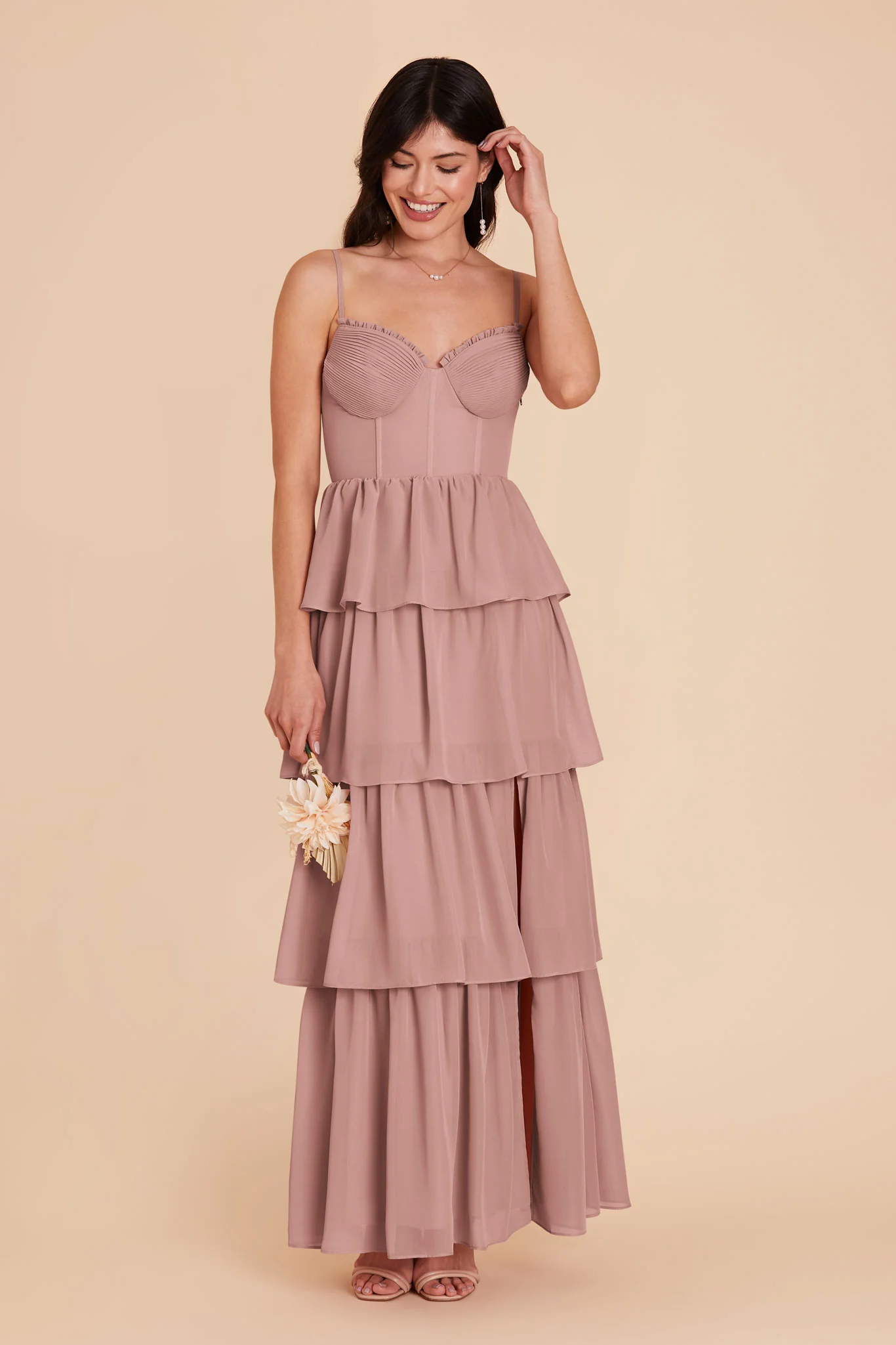 Lola Chiffon Dress - English Rose