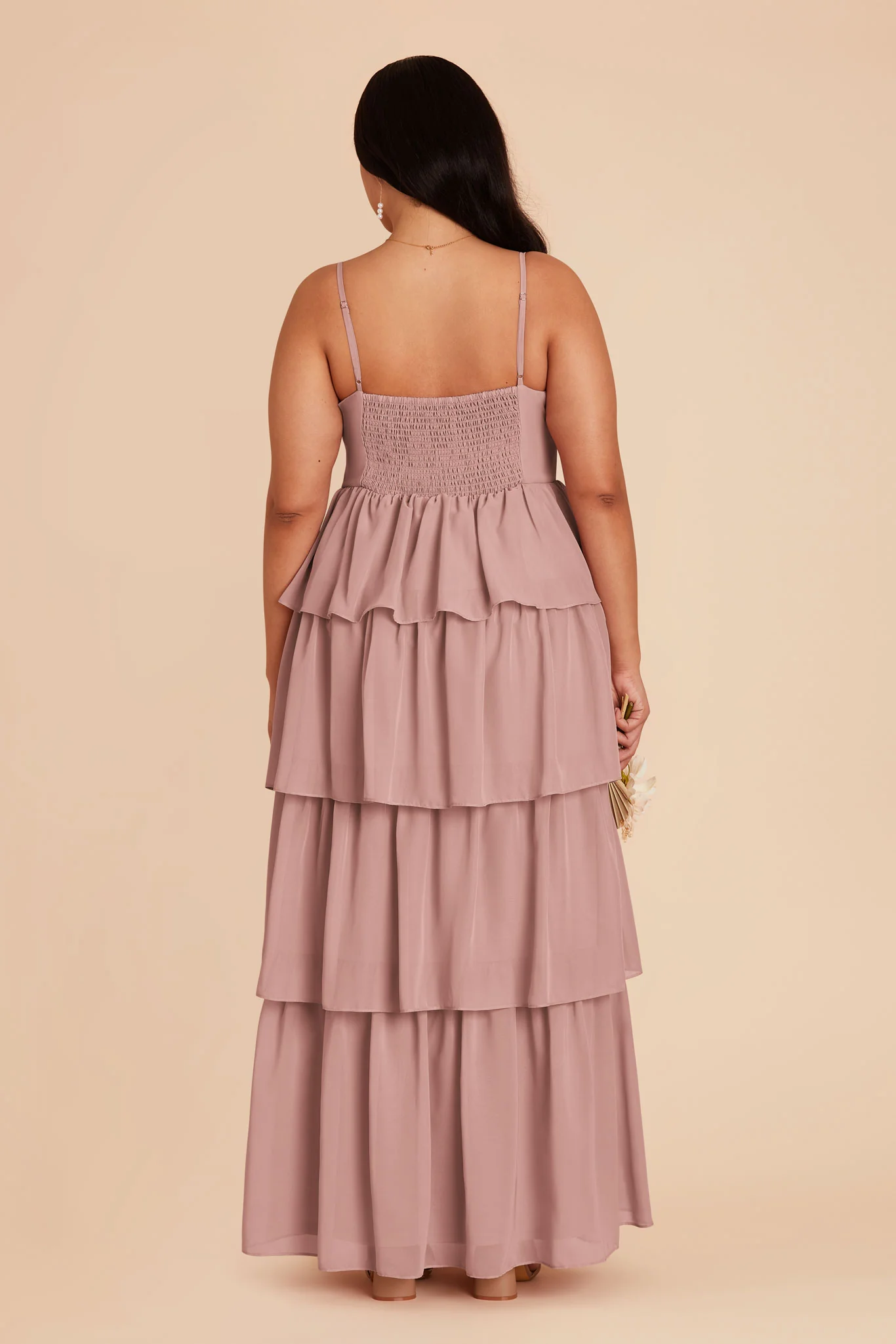 Lola Chiffon Dress - English Rose - Image 10