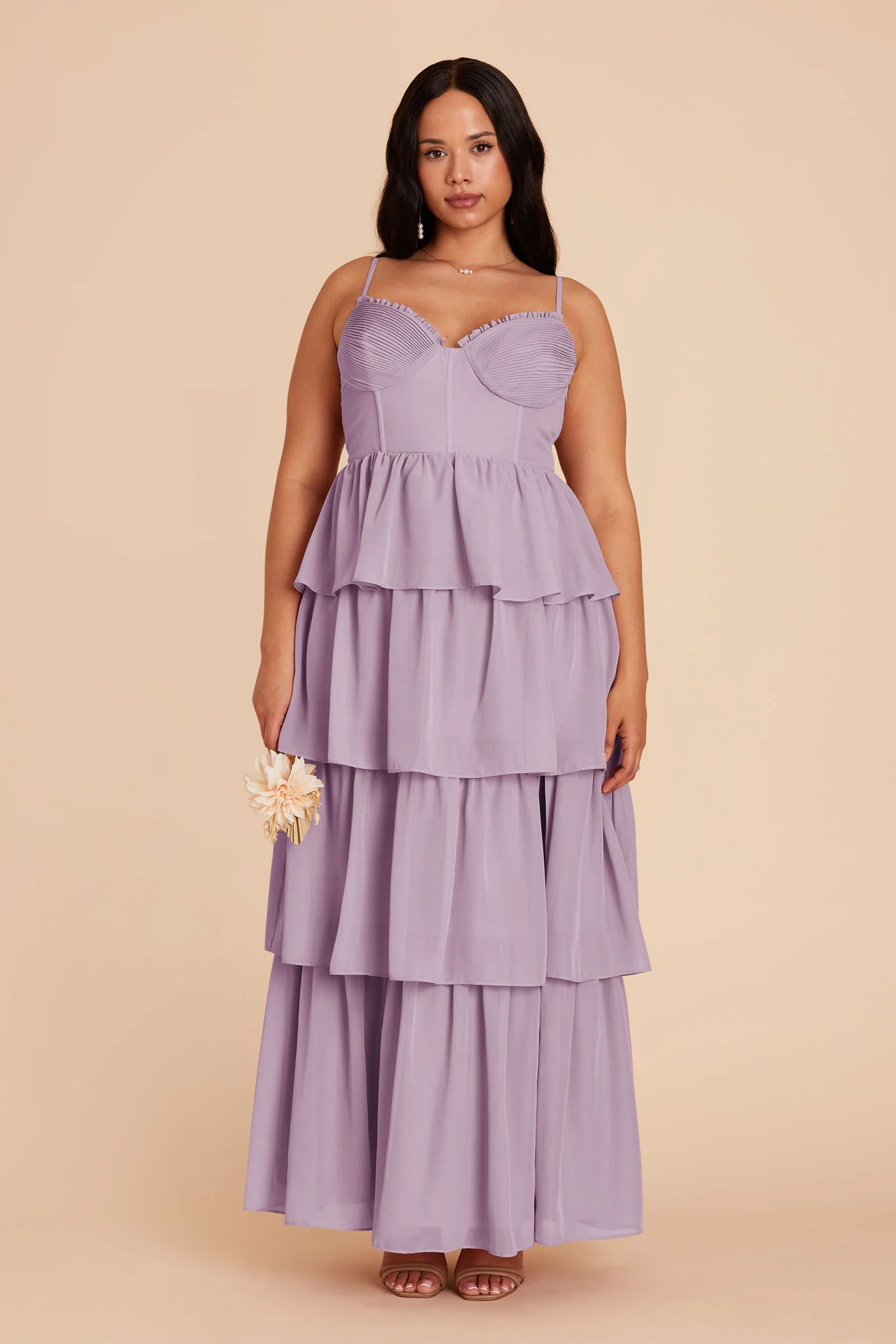 Lola Chiffon Dress - Lavender - Image 2