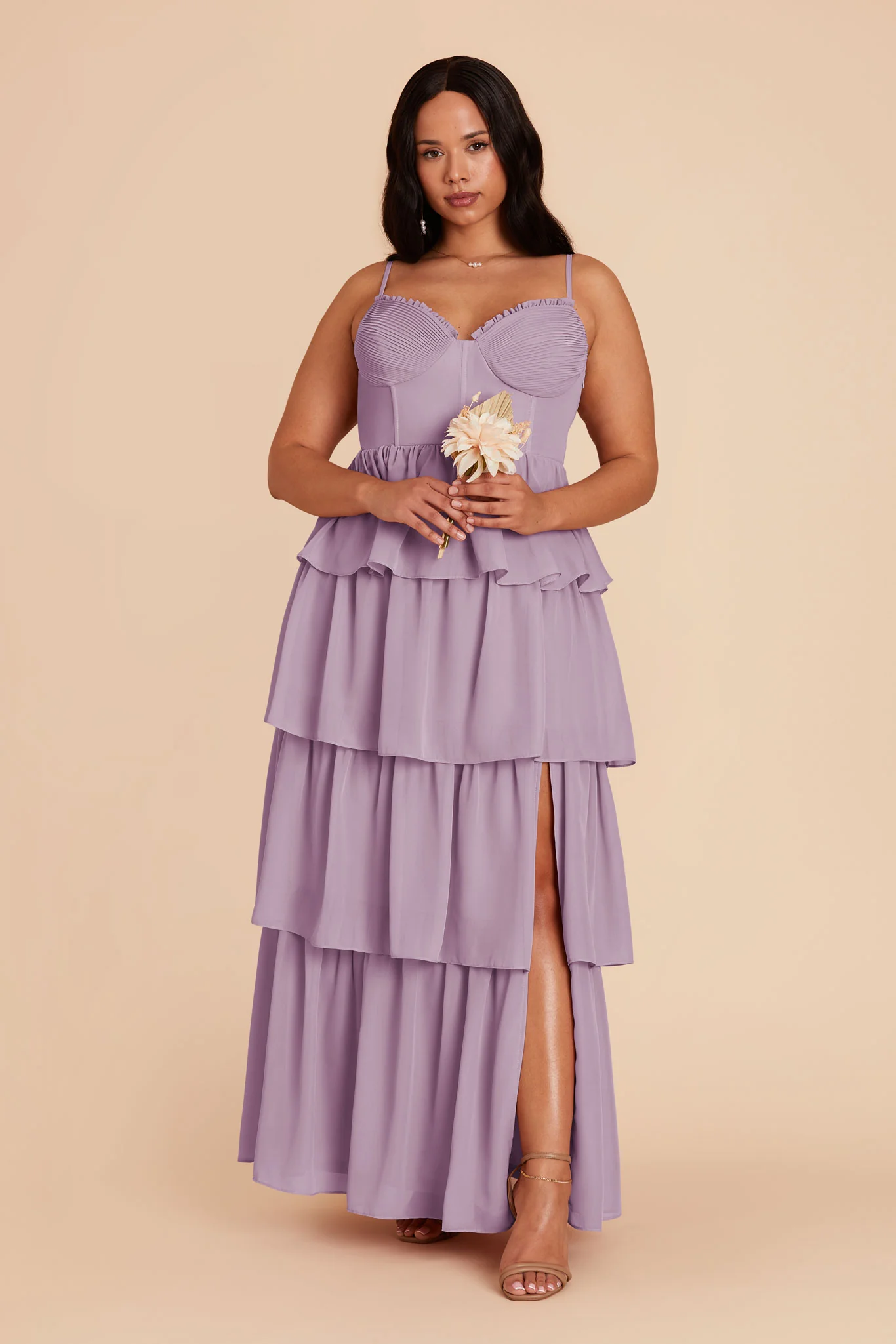 Lola Chiffon Dress - Lavender - Image 6