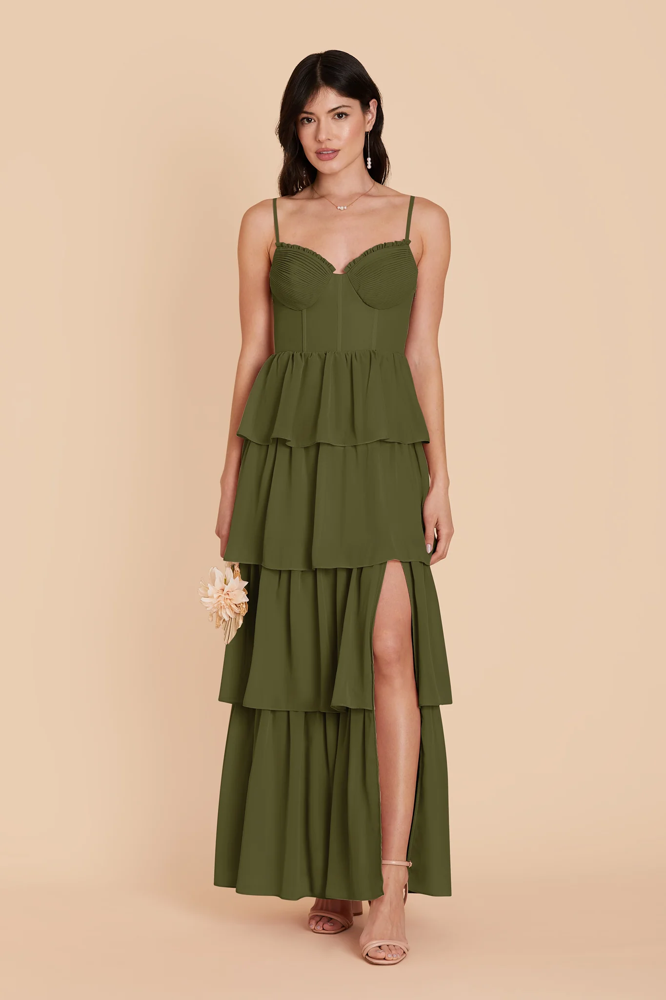 Lola Chiffon Dress - Martini