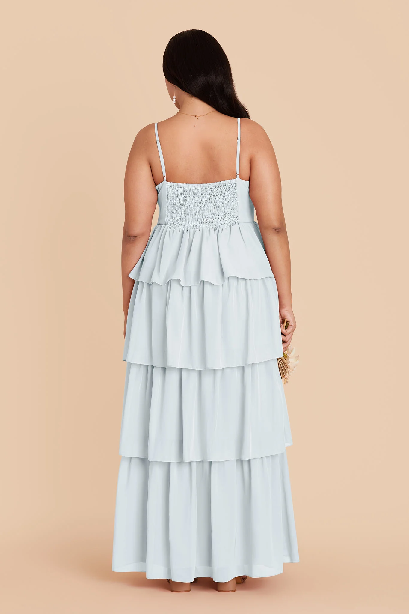Lola Chiffon Dress - Mist Blue - Image 6