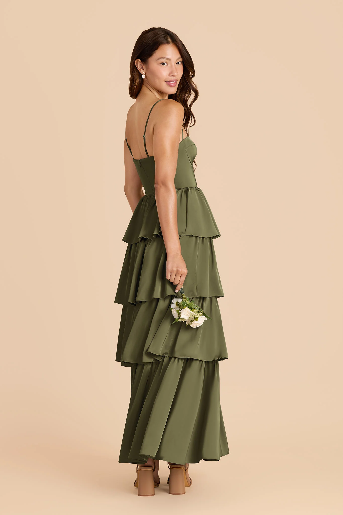 Lola Matte Satin Dress - Martini - Image 3