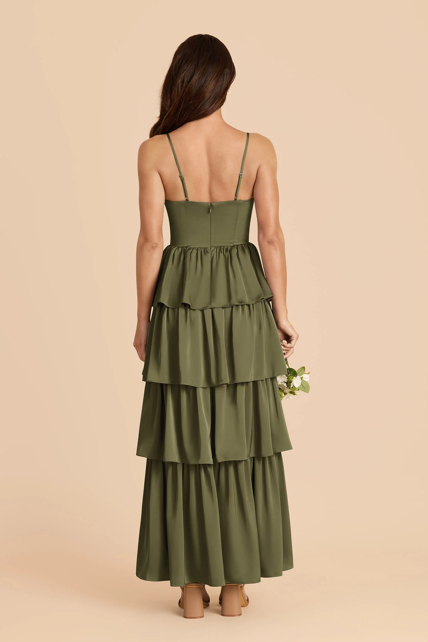 Lola Matte Satin Dress - Martini - Image 4
