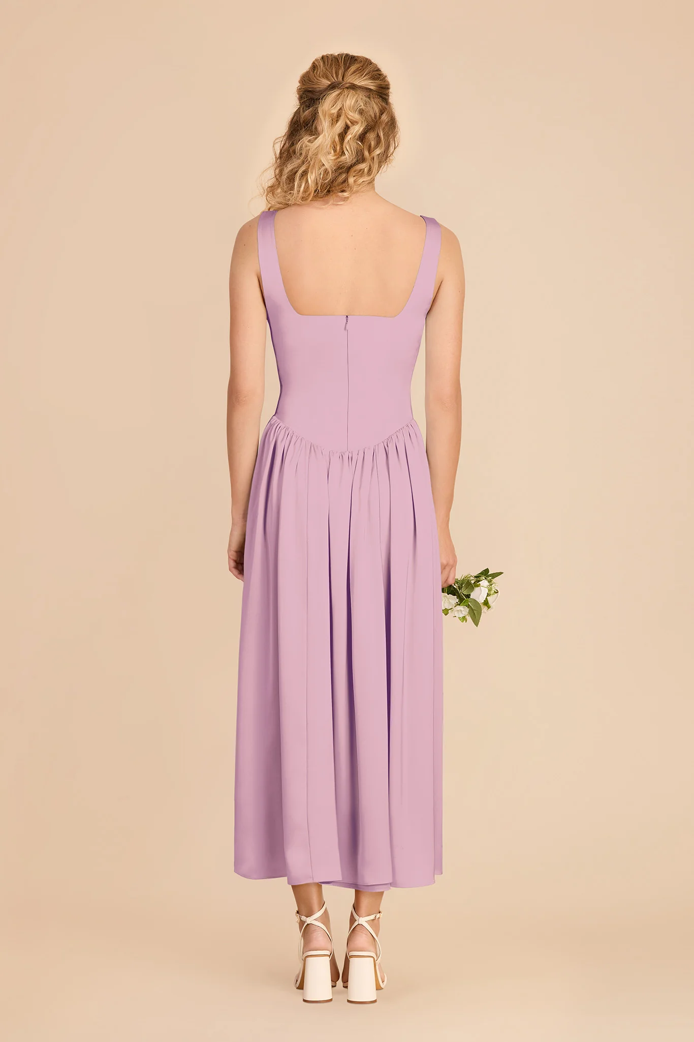 Lorelai Matte Satin Dress - Orchid - Image 5