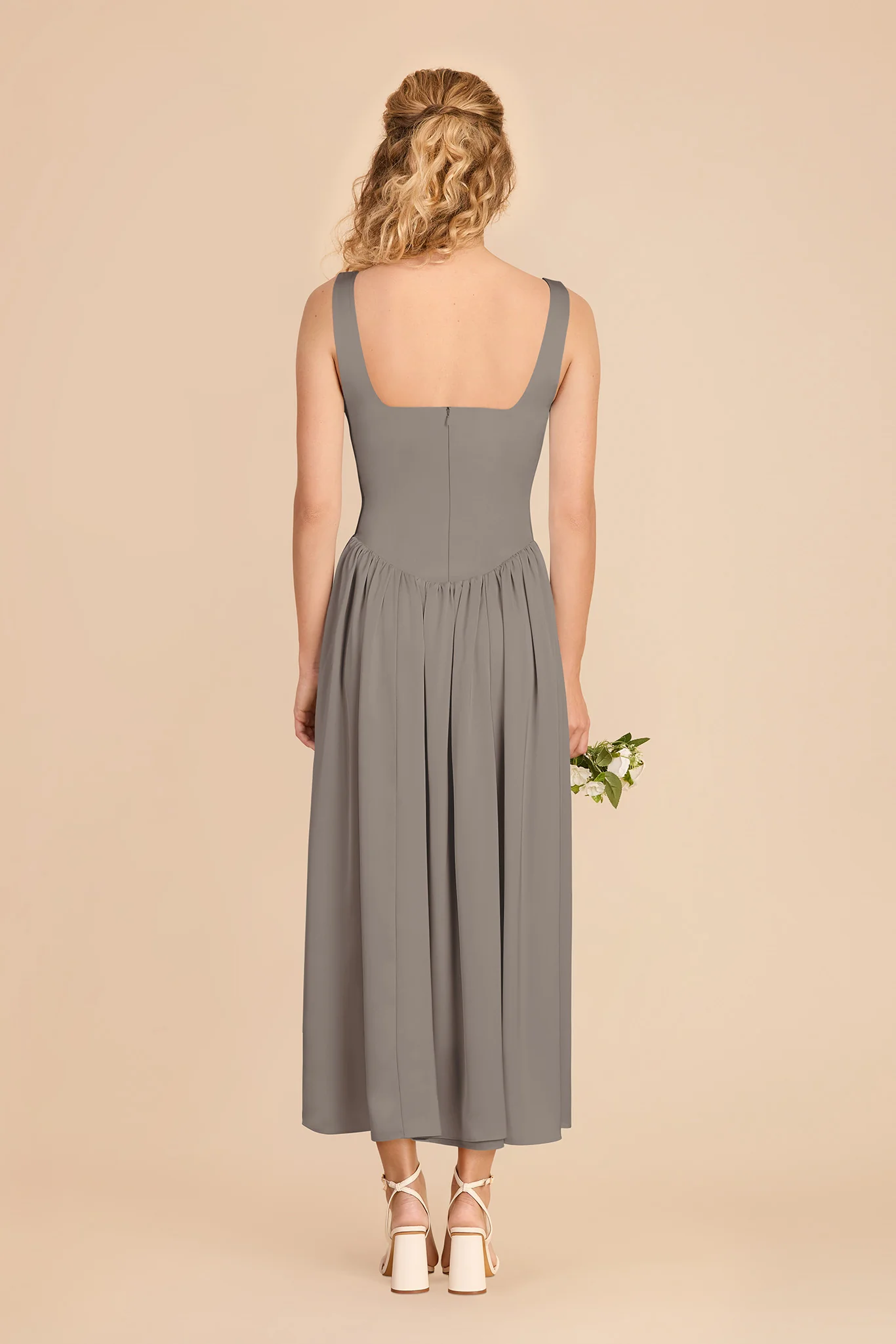 Lorelai Matte Satin Dress - Quartz - Image 5