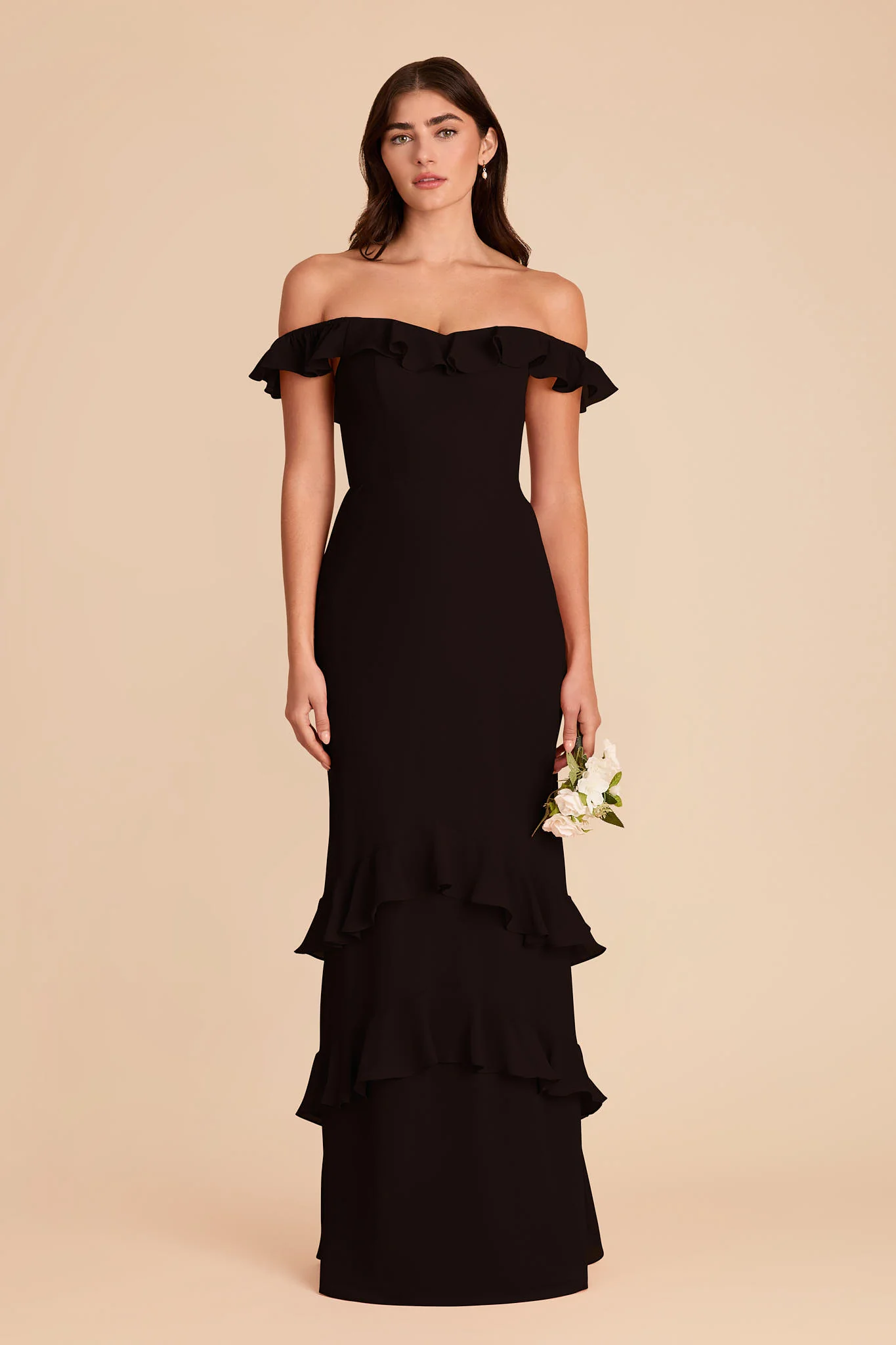 Luna Chiffon Dress - Black