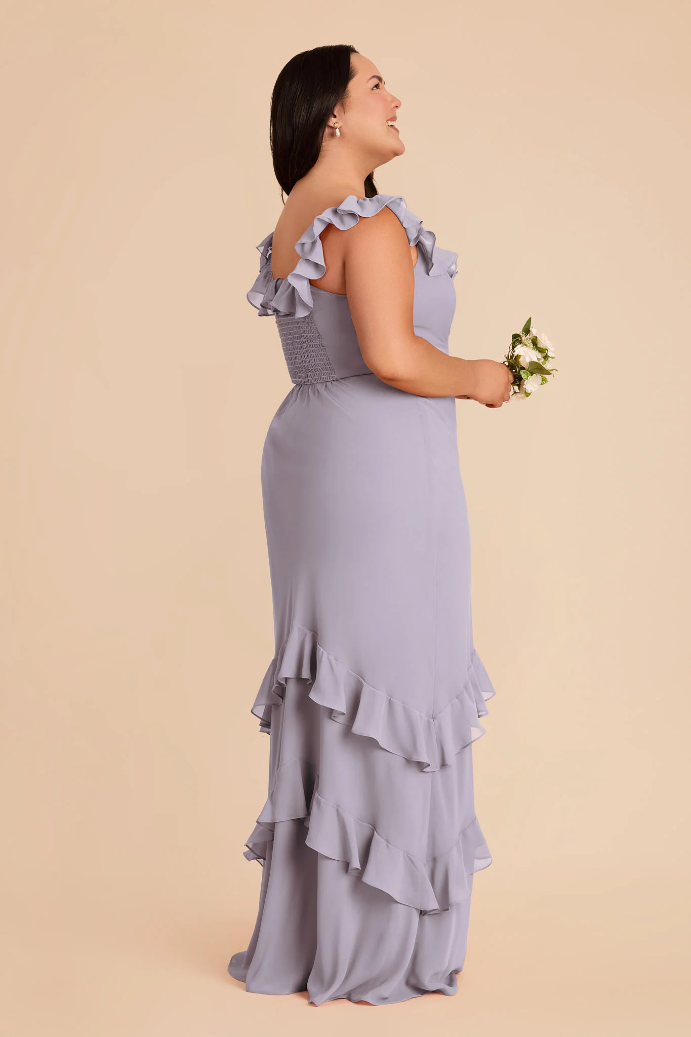 Luna Chiffon Dress - Dusty Lilac - Image 8