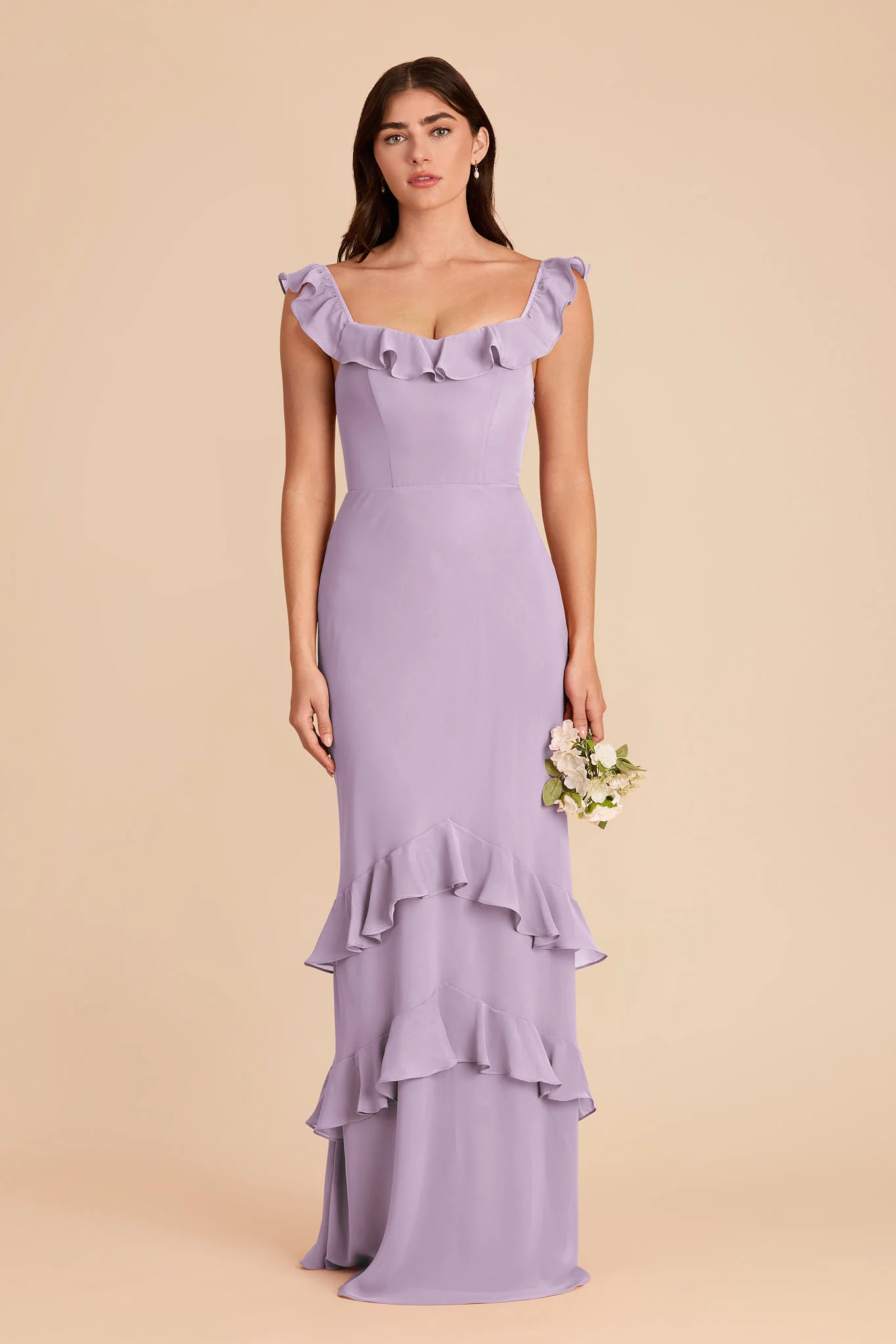 Luna Chiffon Dress - Lavender