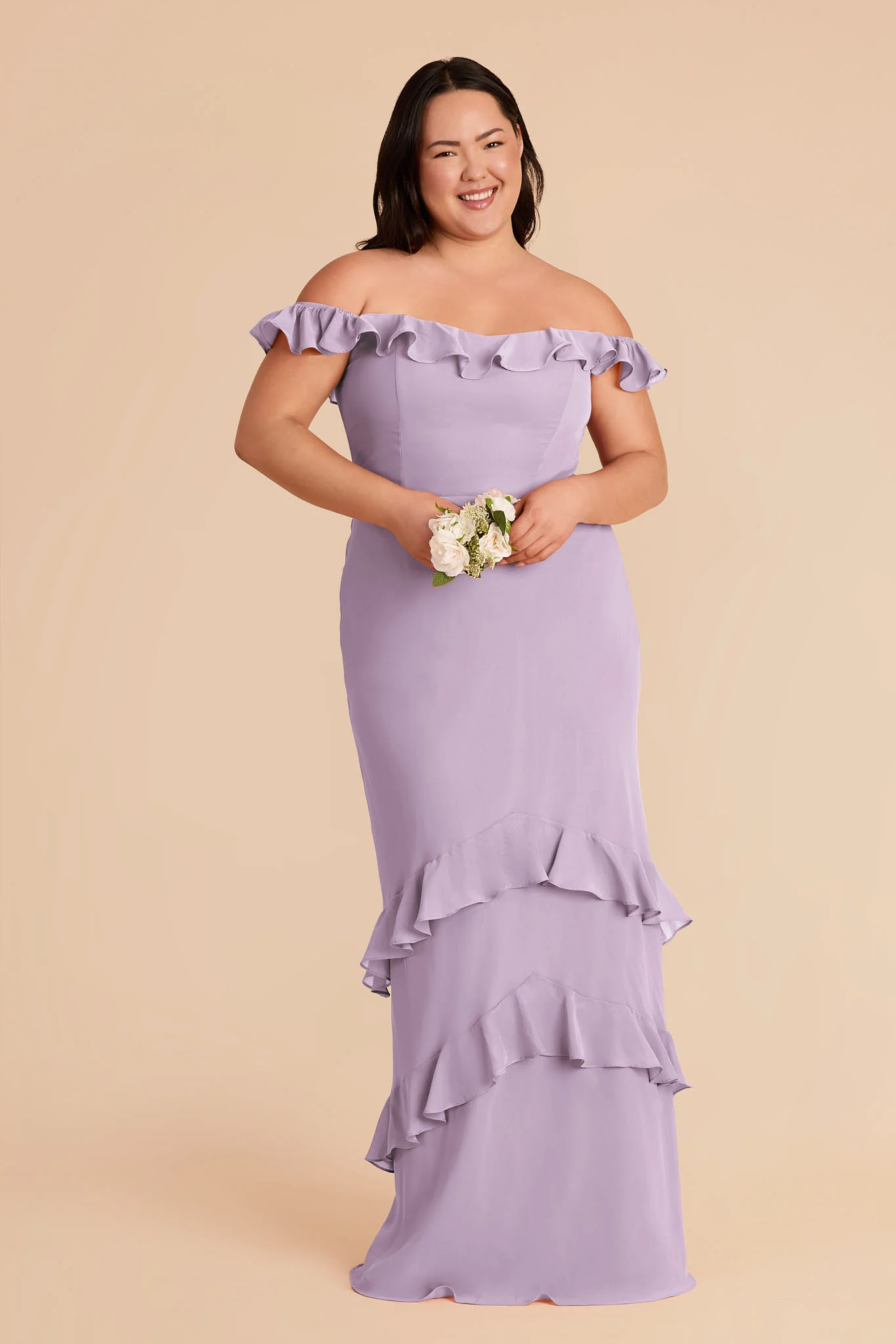 Luna Chiffon Dress - Lavender - Image 2