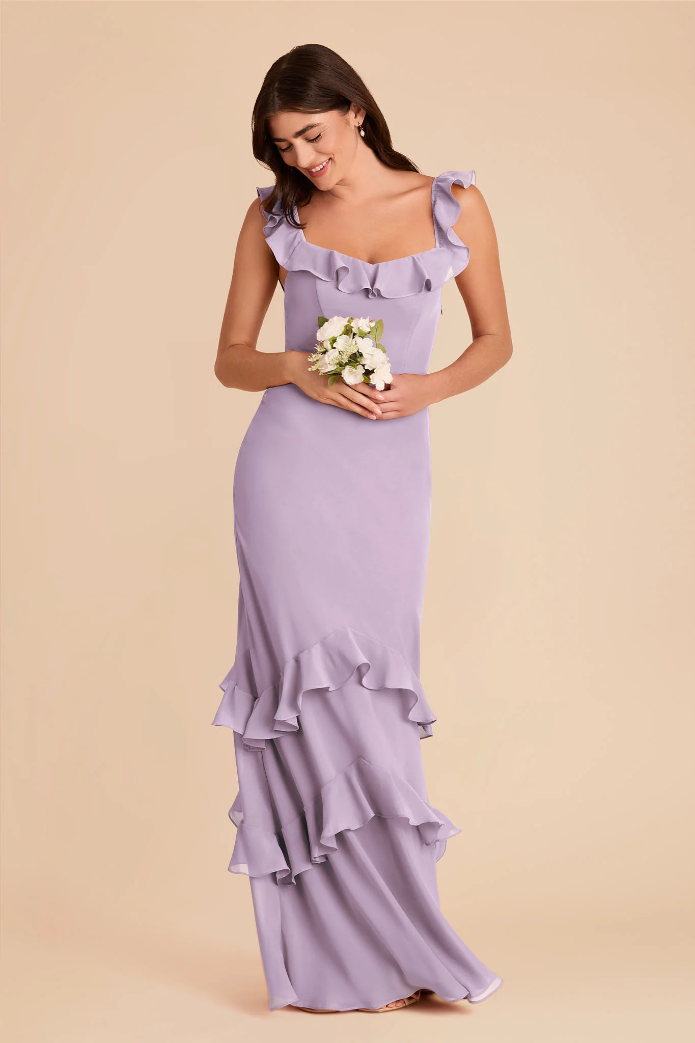 Luna Chiffon Dress - Lavender - Image 4