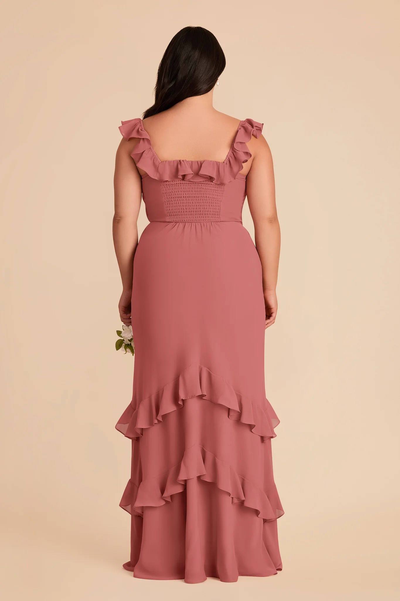 Luna Chiffon Dress - Mulberry - Image 9