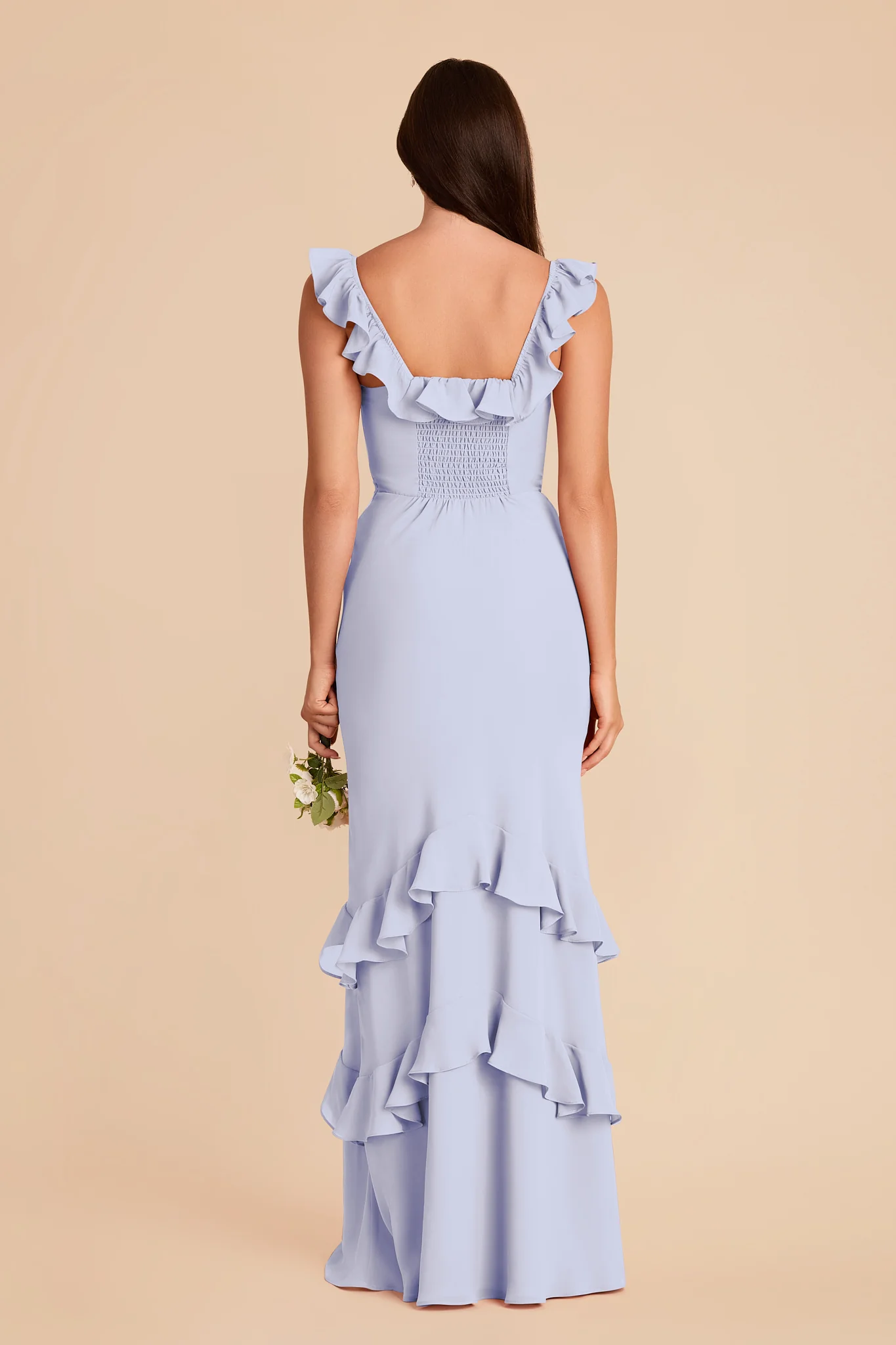 Luna Chiffon Dress - Periwinkle Blue - Image 6