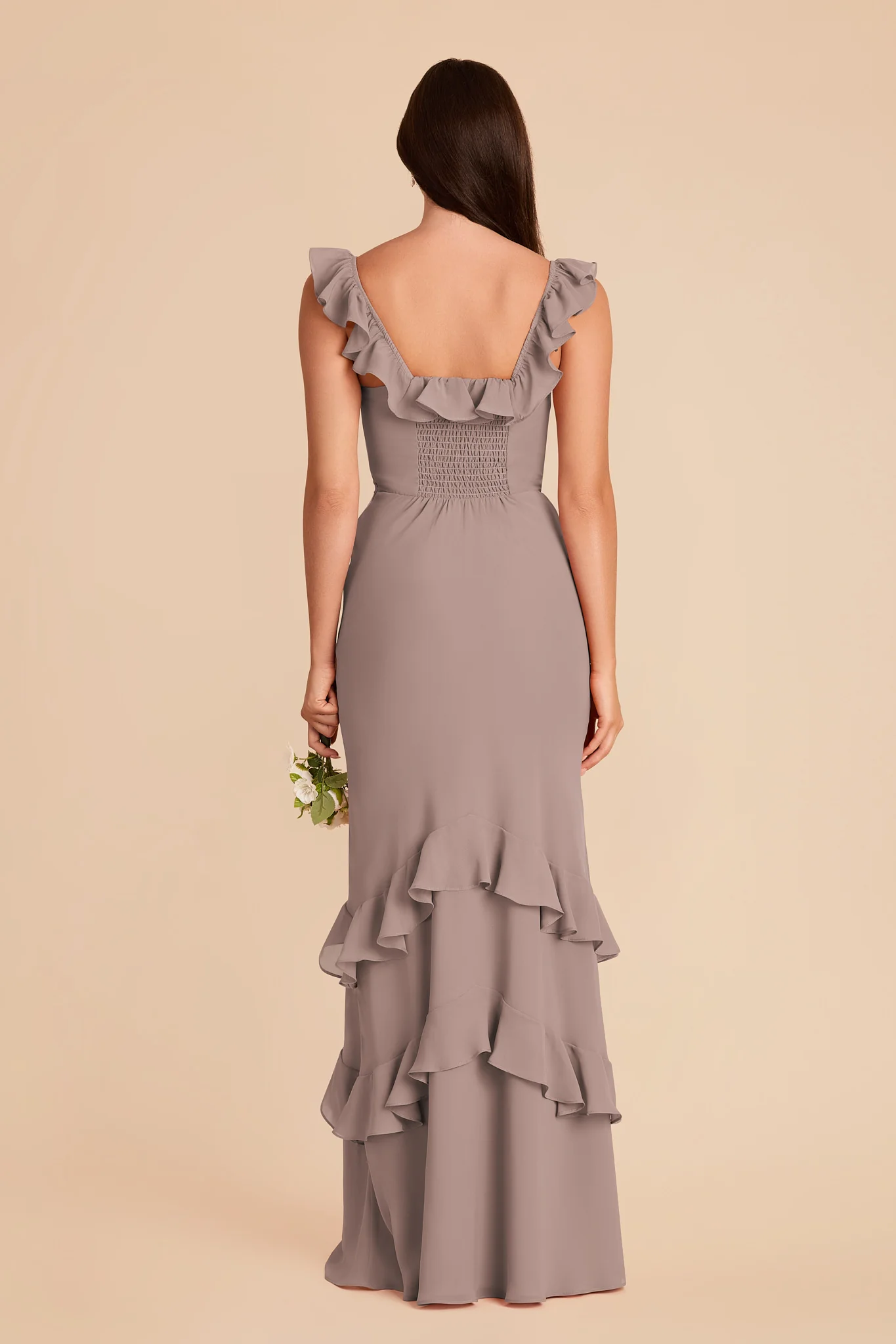 Luna Chiffon Dress - Toffee - Image 7