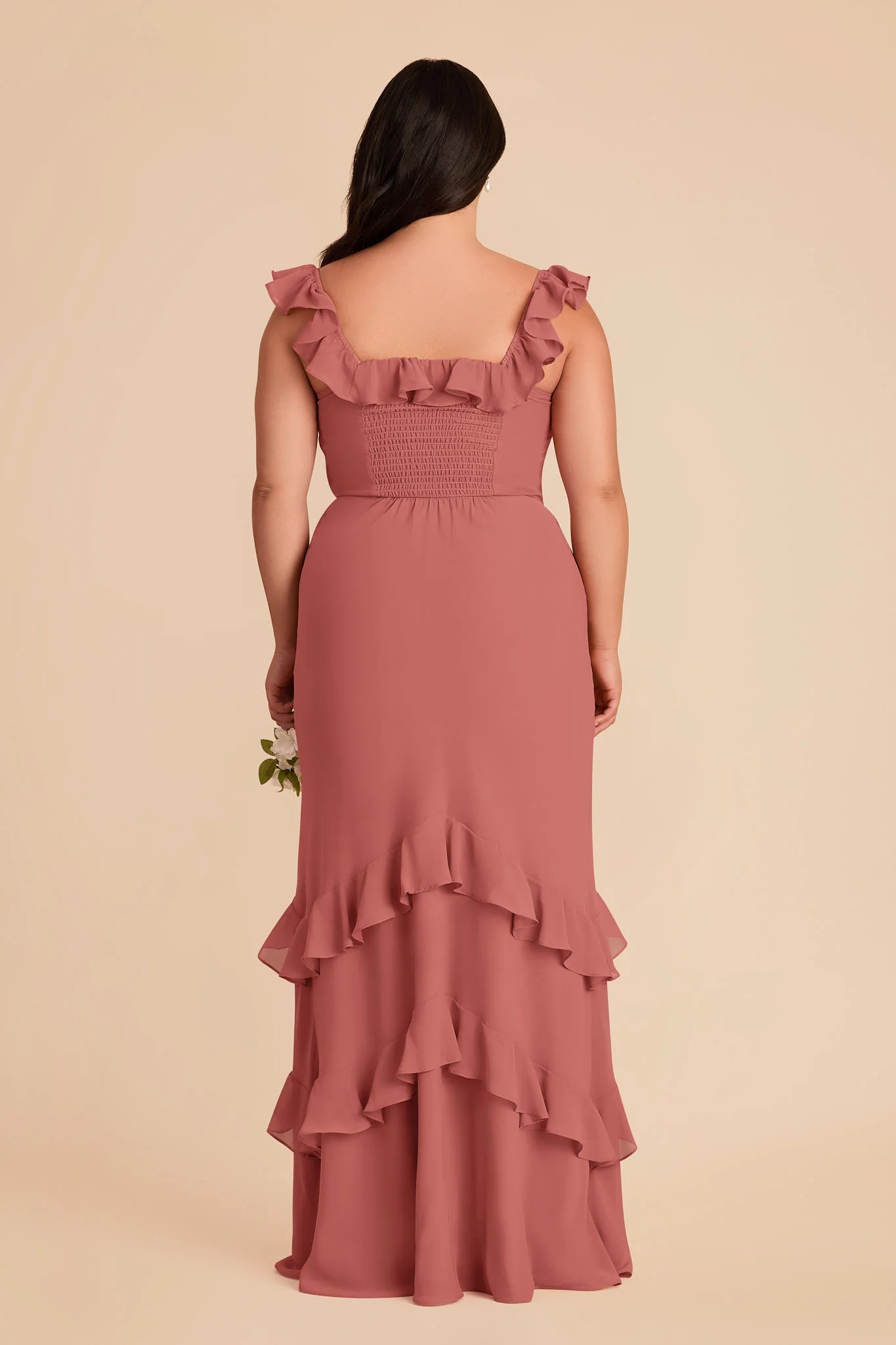 Luna Chiffon Dress - Wild Rose - Image 9