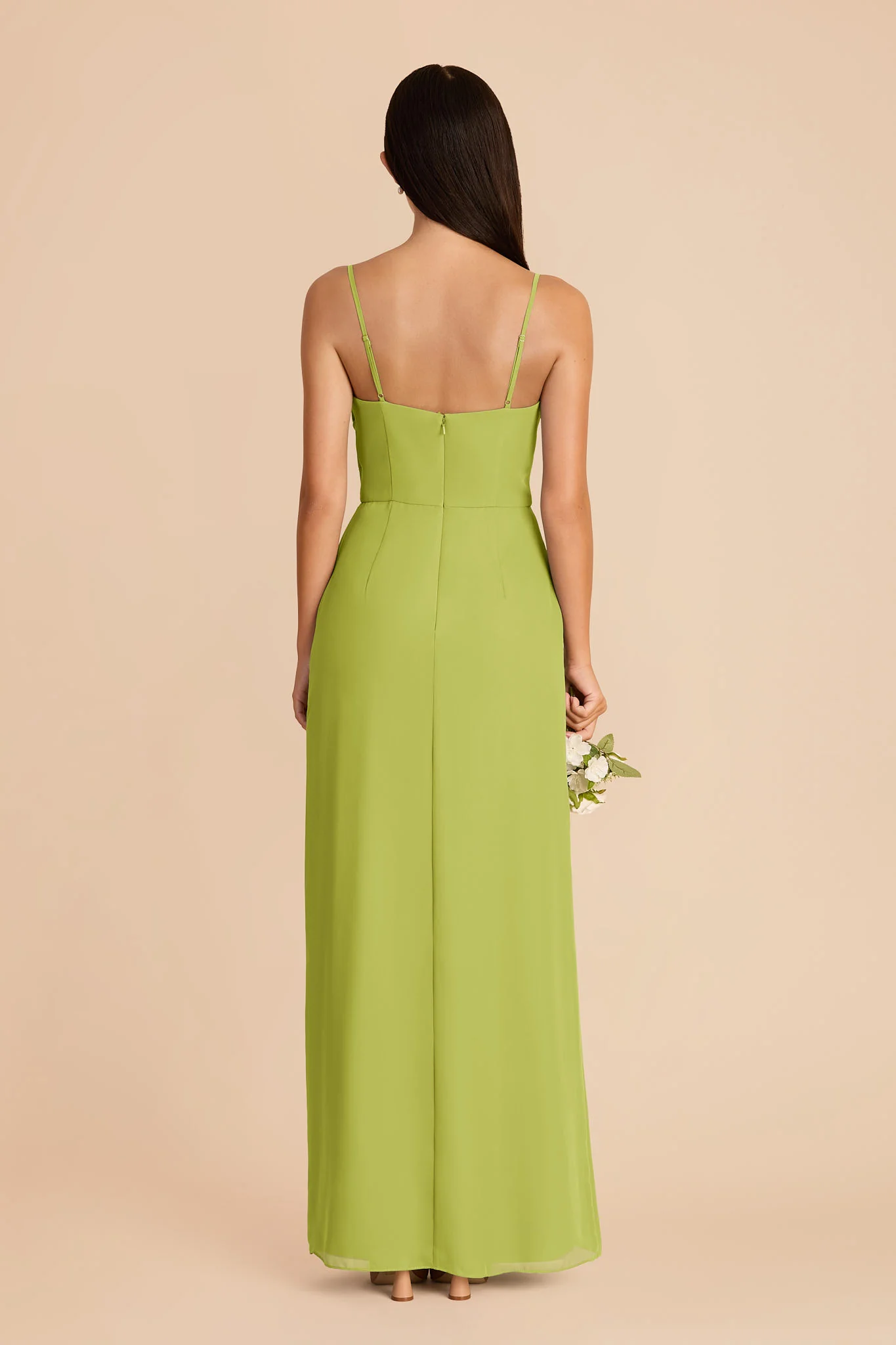 Lydia Chiffon Dress - Matcha - Image 5