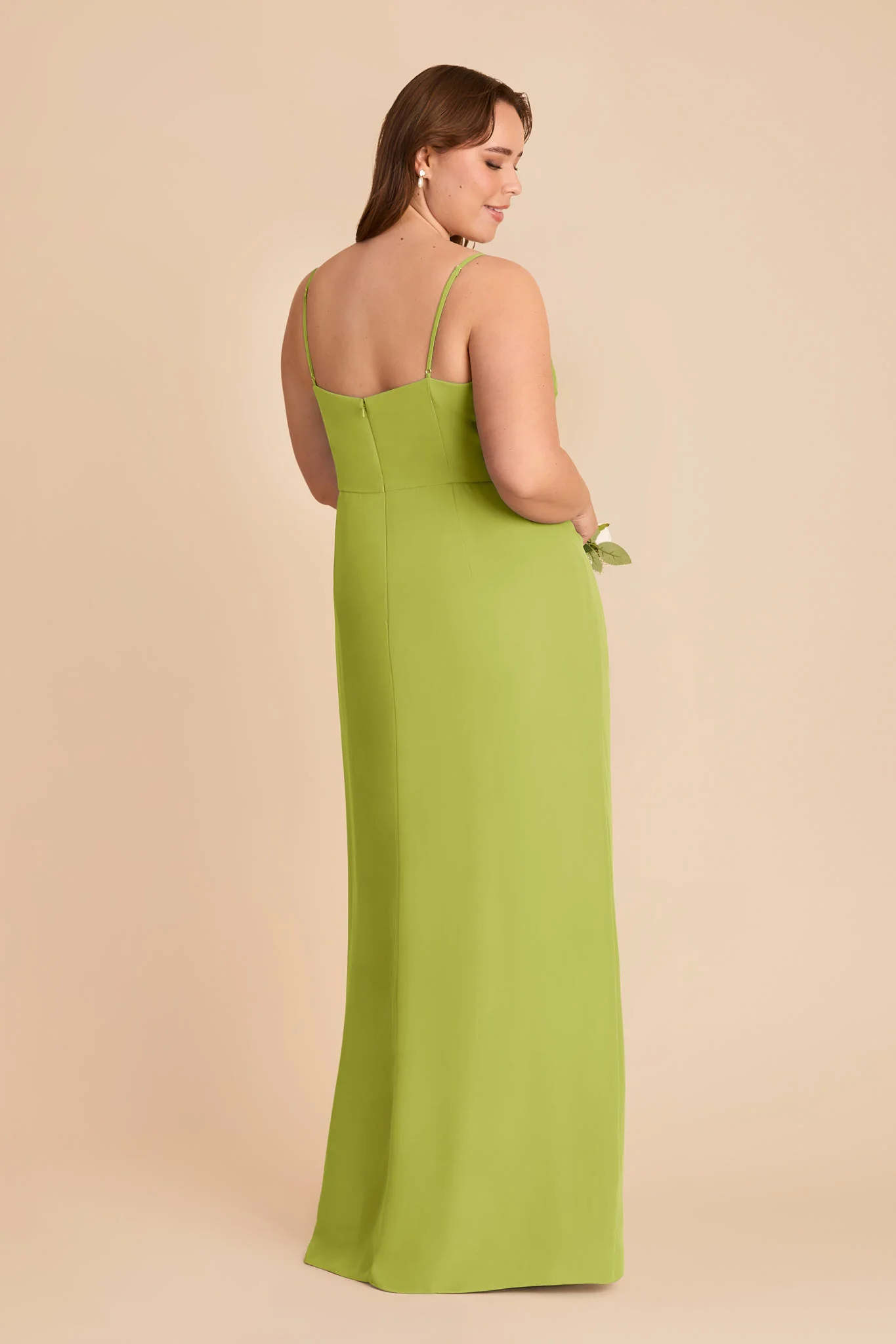 Lydia Chiffon Dress - Matcha - Image 7