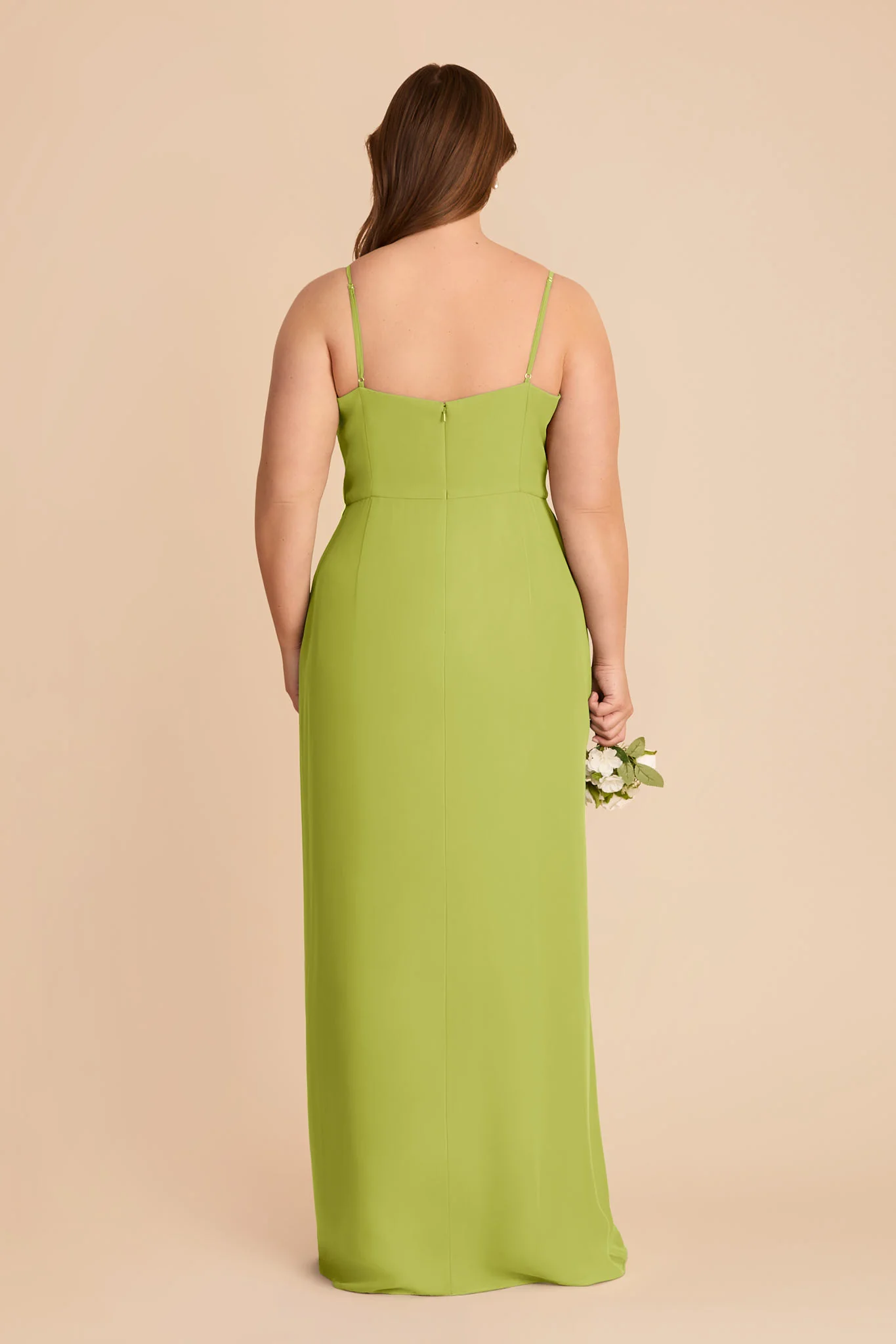Lydia Chiffon Dress - Matcha - Image 8