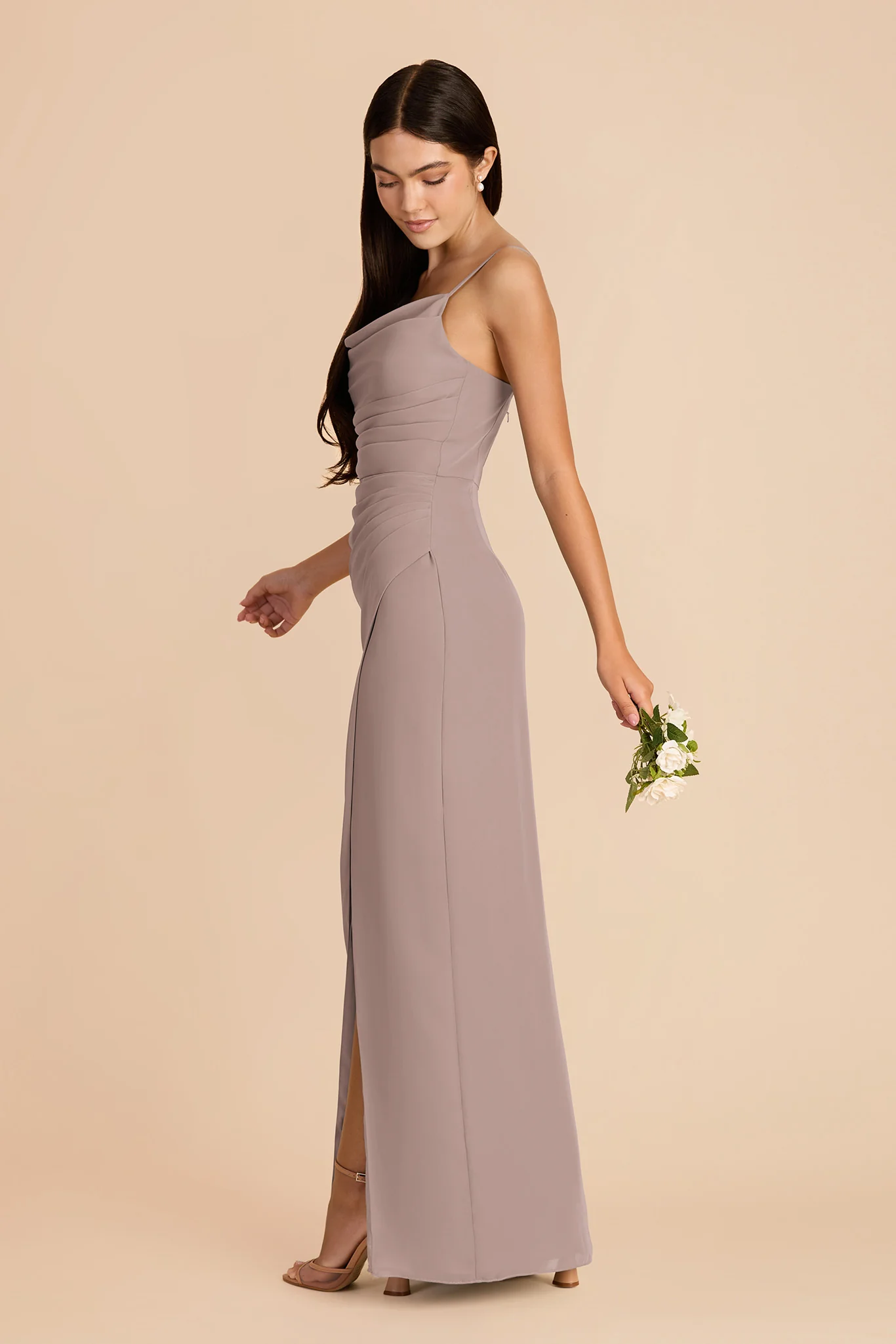 Lydia Chiffon Dress - Toffee - Image 4