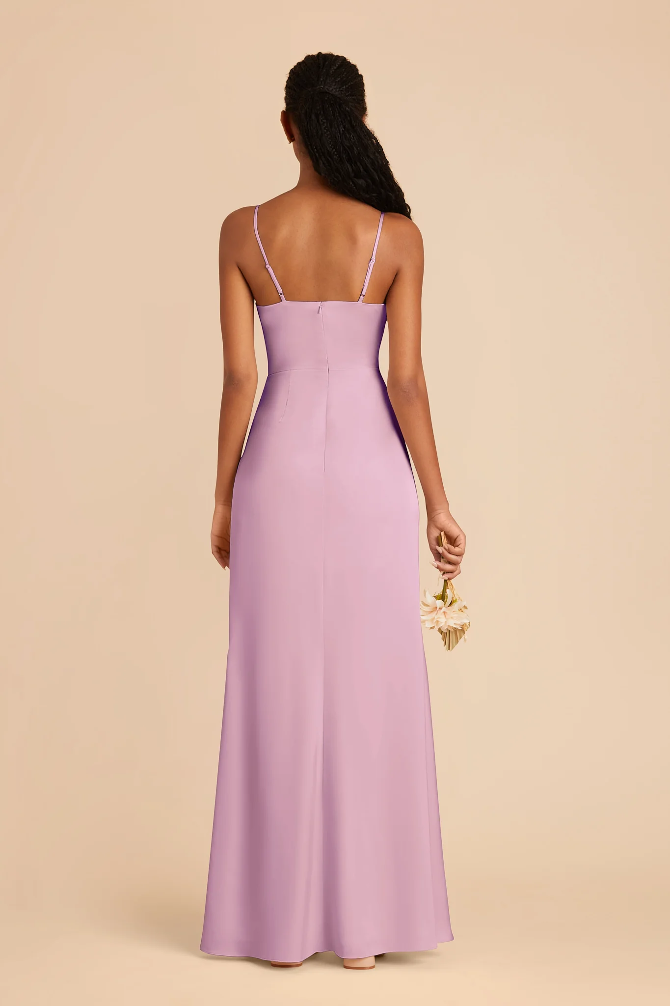 Lydia Matte Satin Dress - Orchid - Image 4