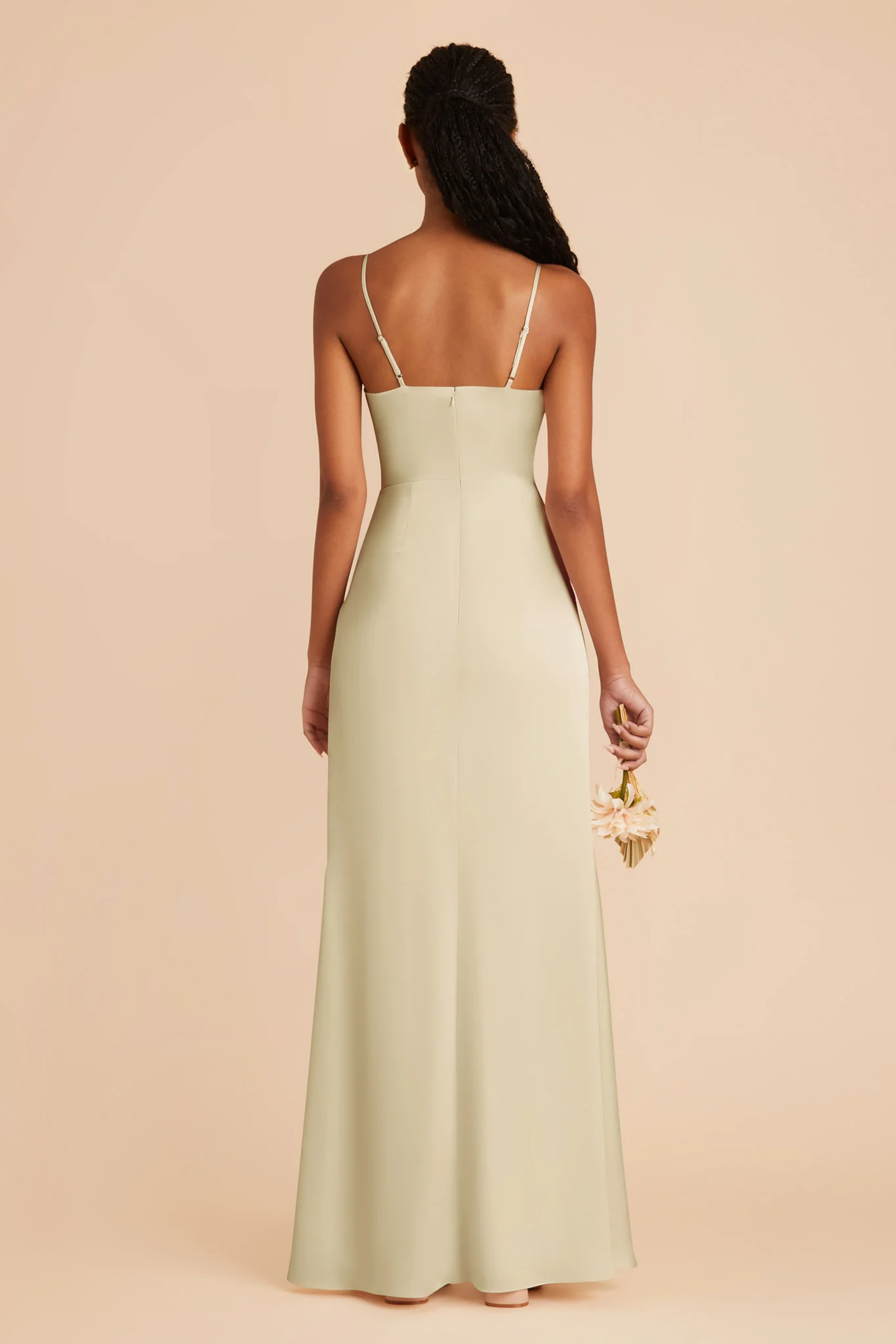 Lydia Matte Satin Dress - Prosecco - Image 6
