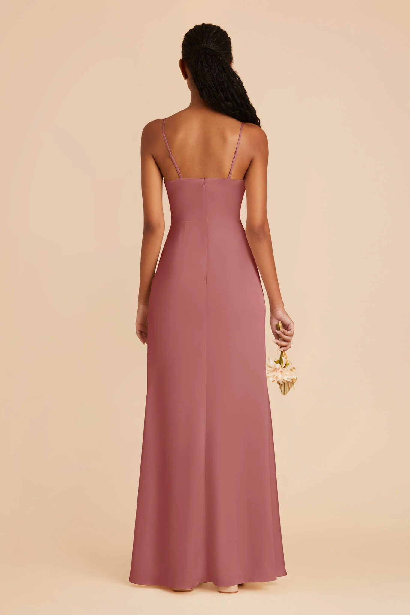 Lydia Matte Satin Dress - Wild Rose - Image 6
