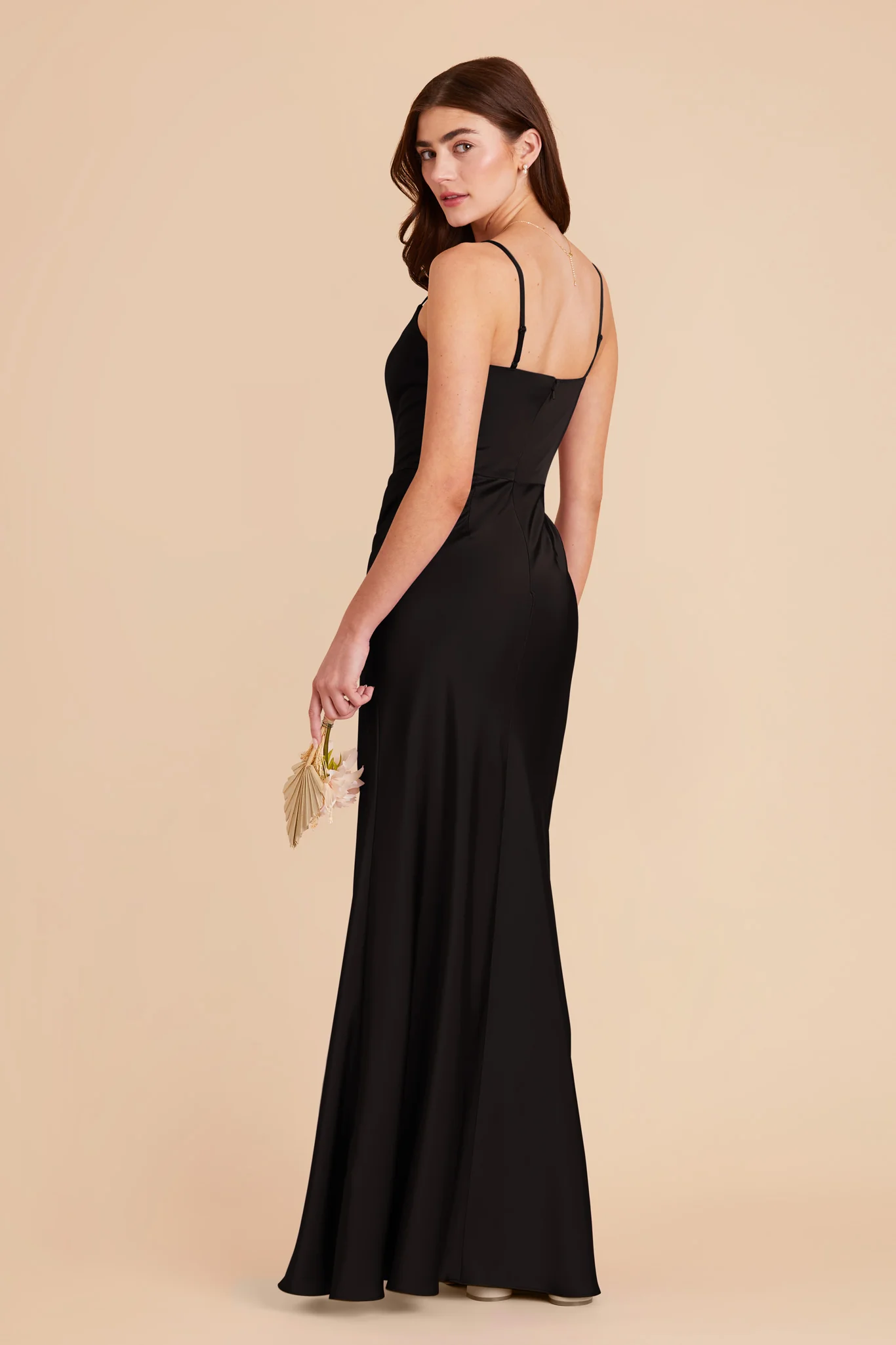 Mai Matte Satin Dress - Black - Image 5