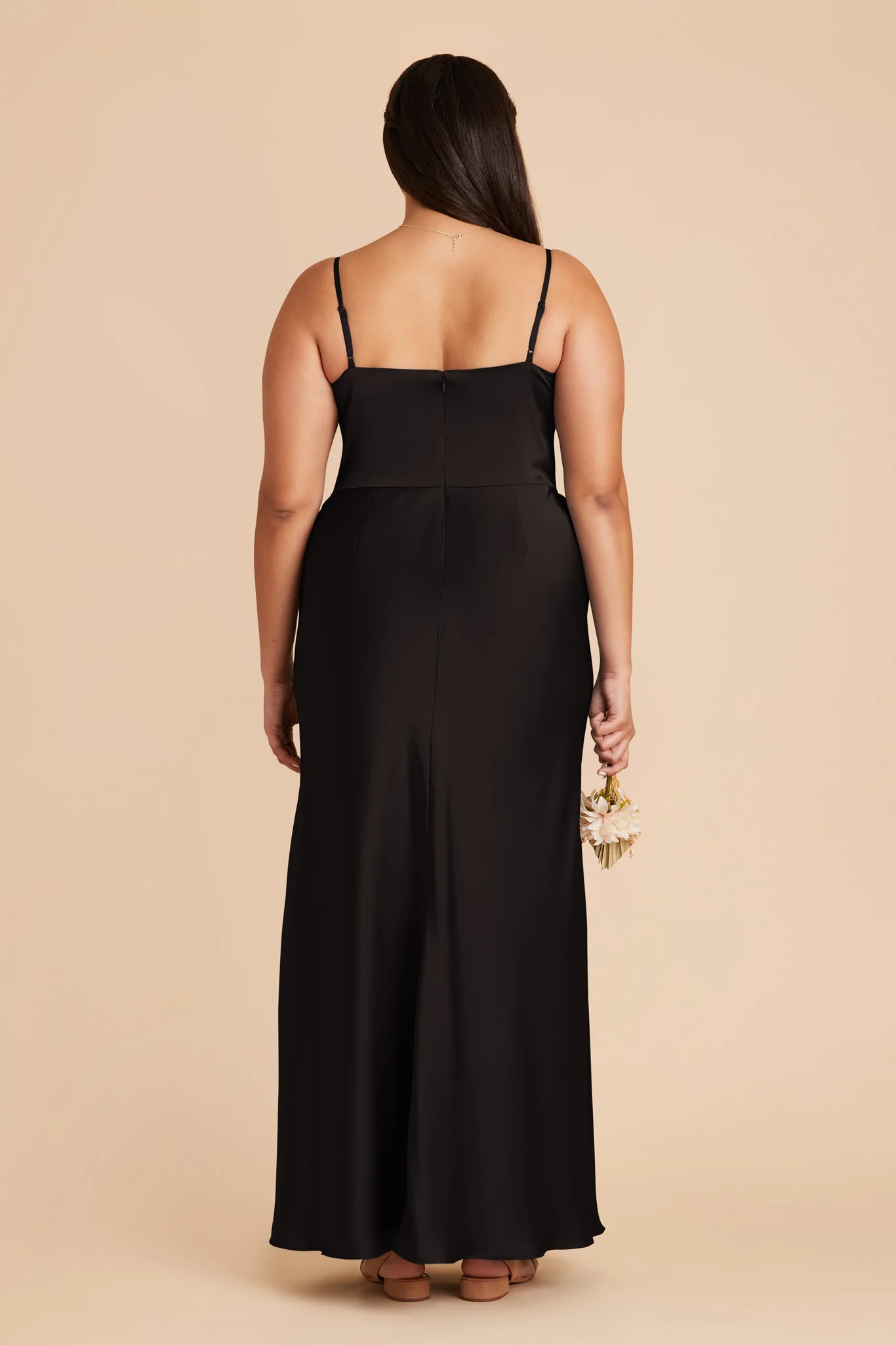 Mai Matte Satin Dress - Black - Image 9