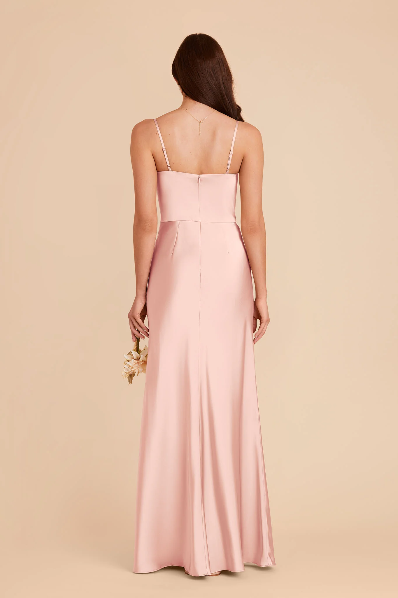 Mai Matte Satin Dress - Blush Pink - Image 6