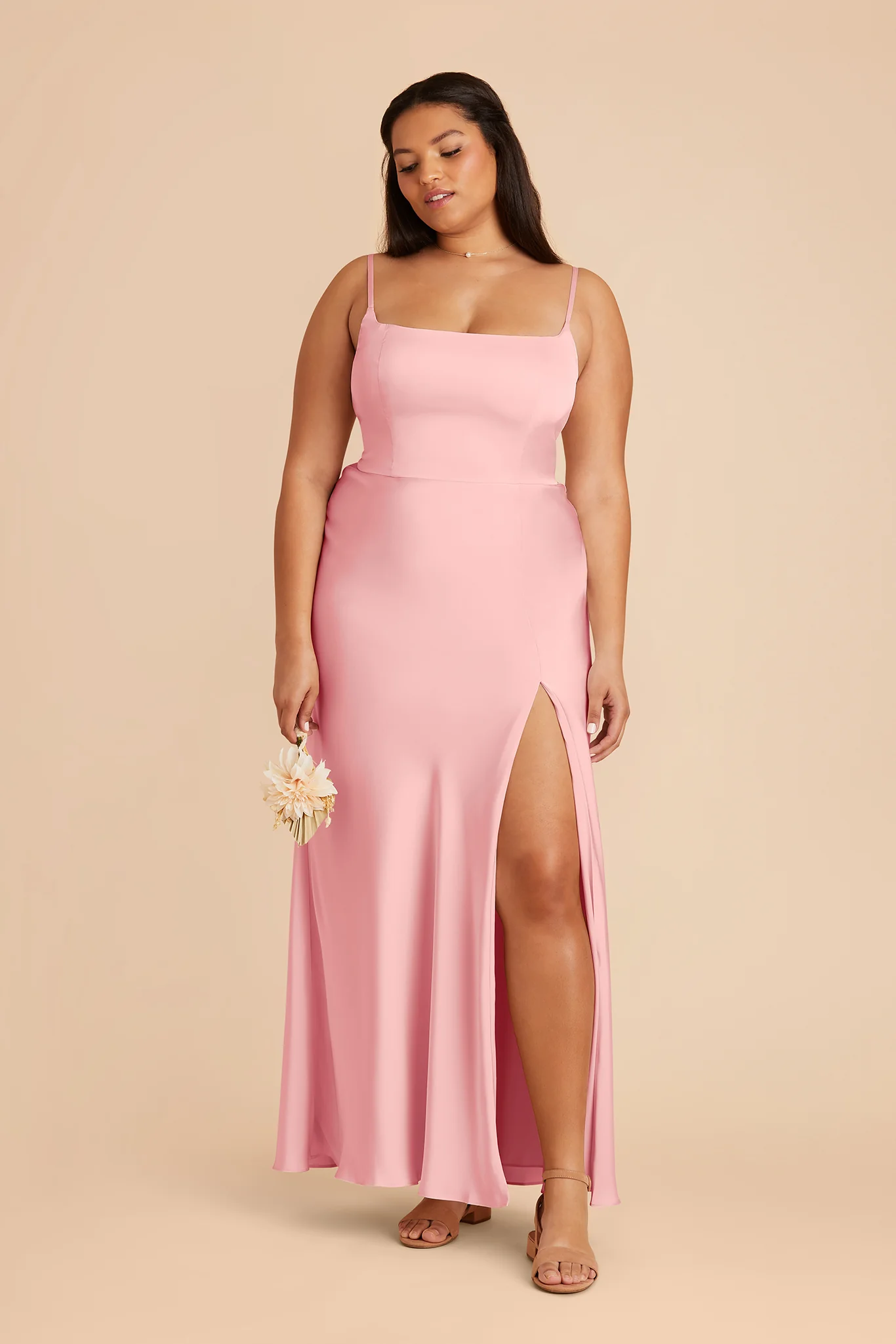 Mai Matte Satin Dress - Bubblegum Pink - Image 5