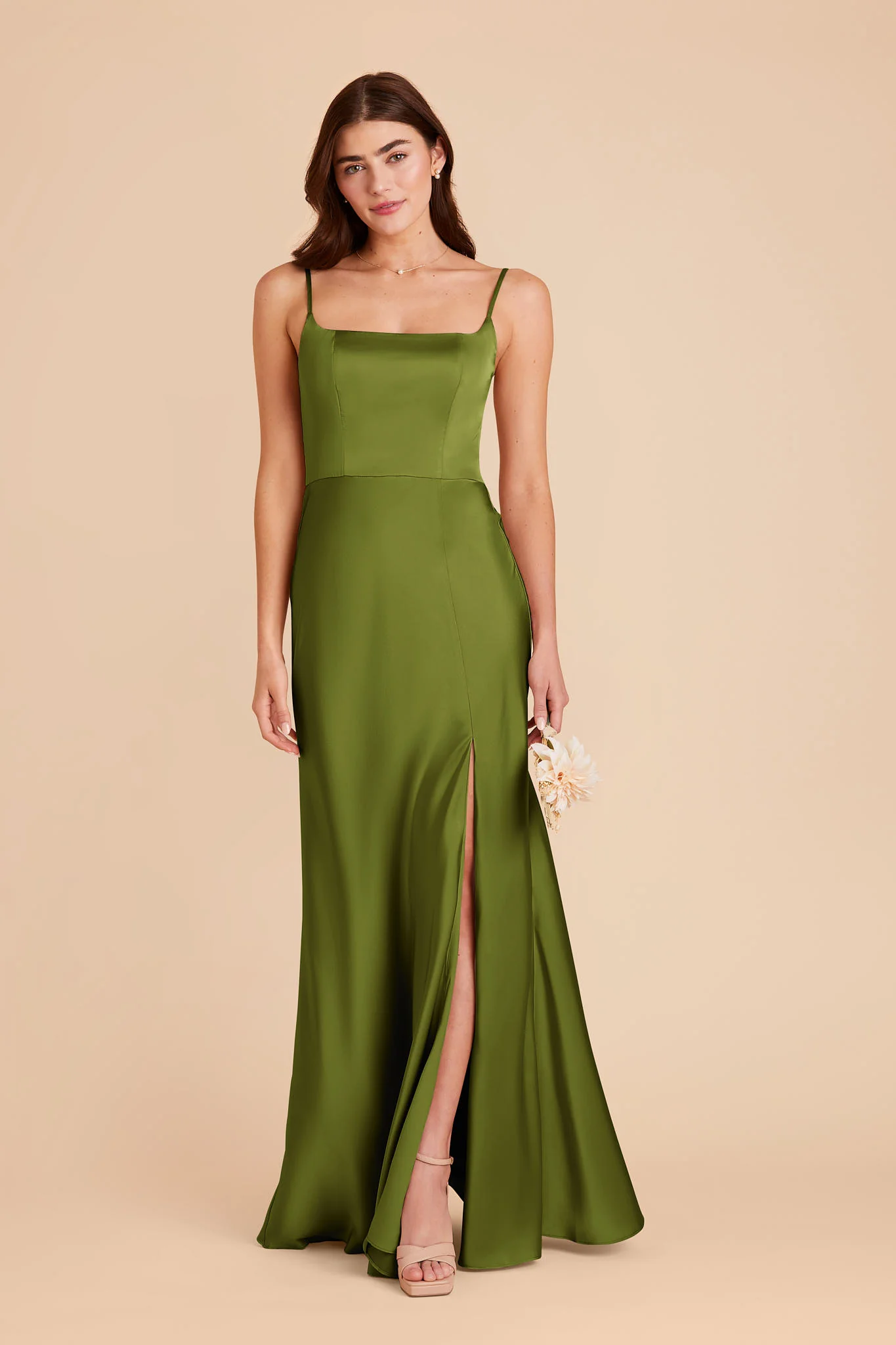 Mai Matte Satin Dress - Cactus