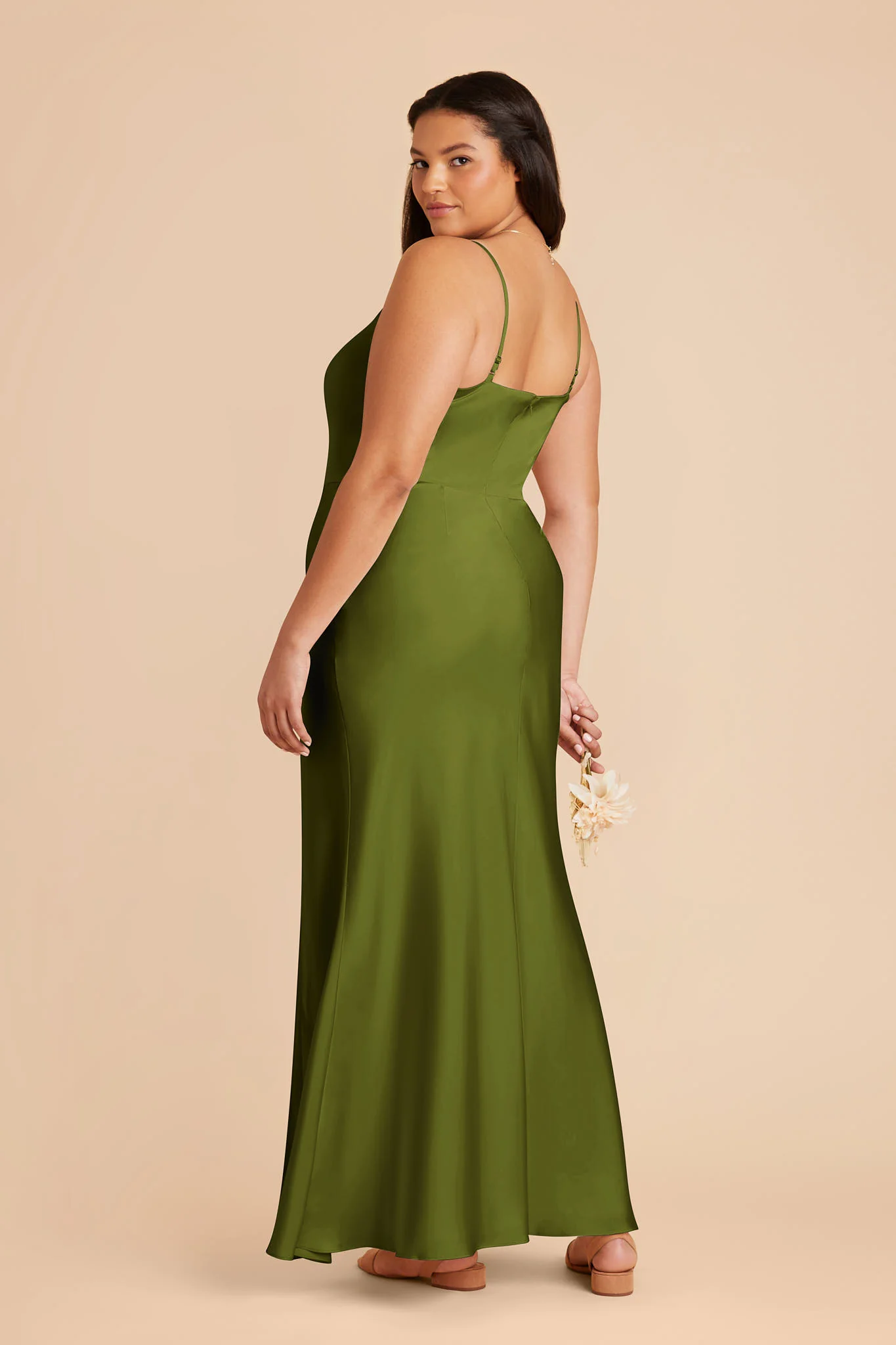 Mai Matte Satin Dress - Cactus - Image 6